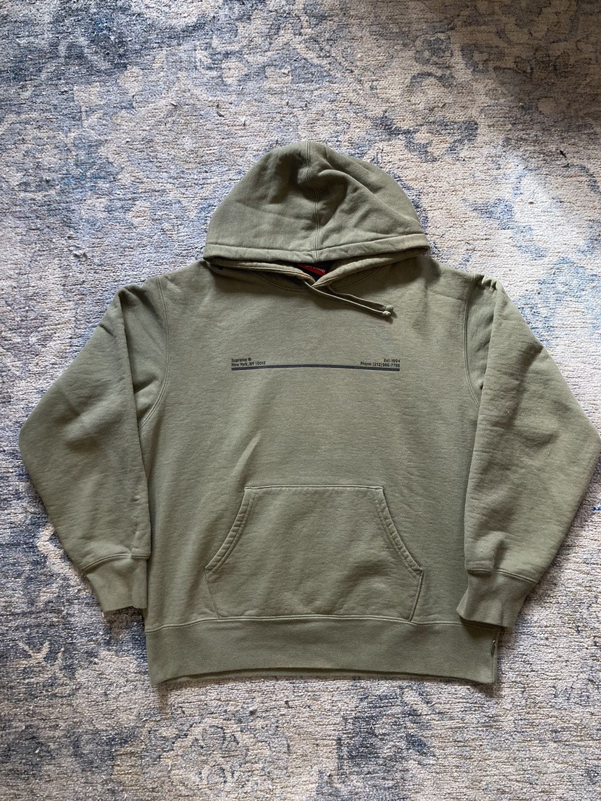 Supreme Supreme Shop Hoodie Olive FW20 Grailed