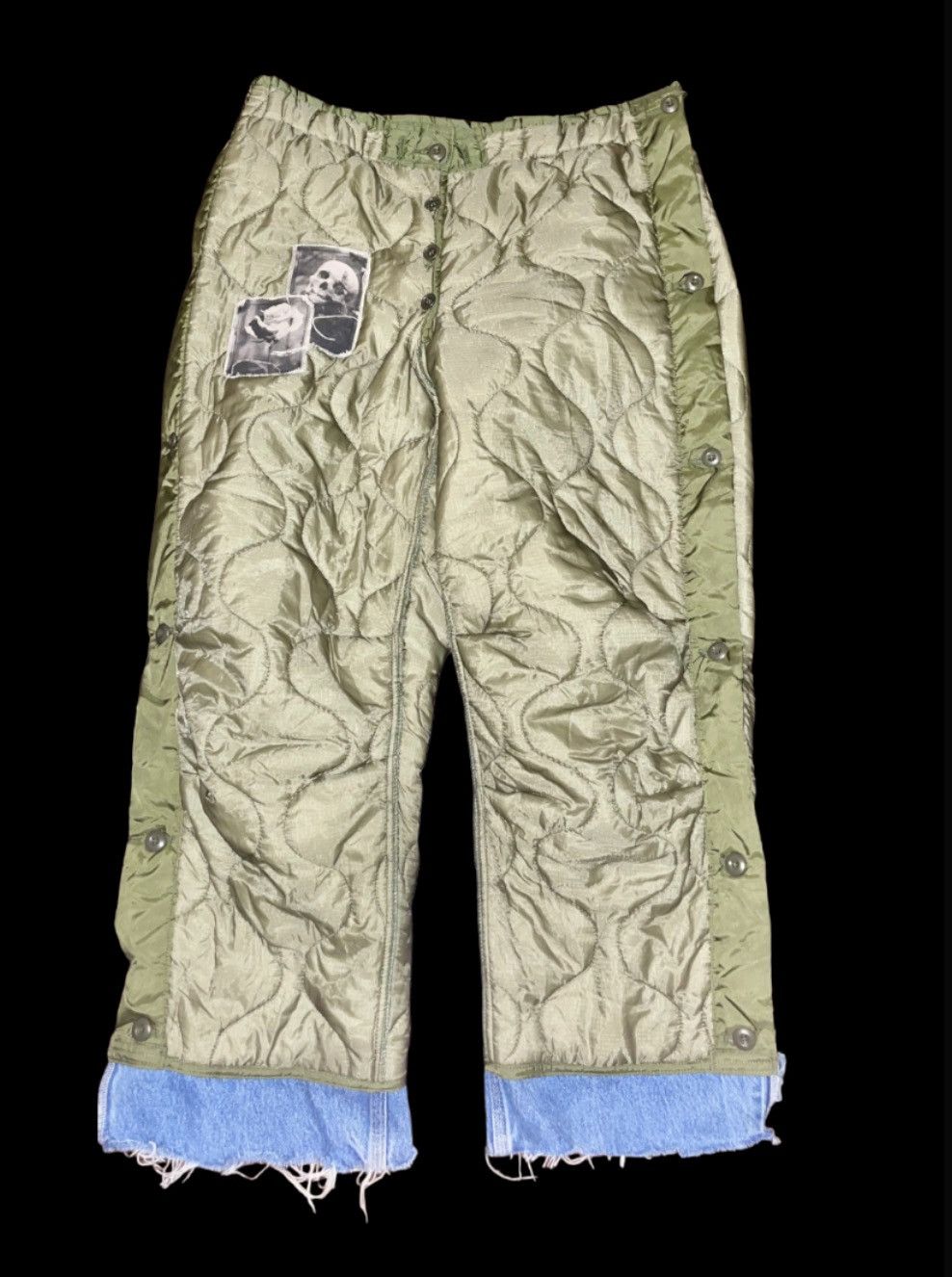 1980s Re purposed Custom Quilted Pant Liner