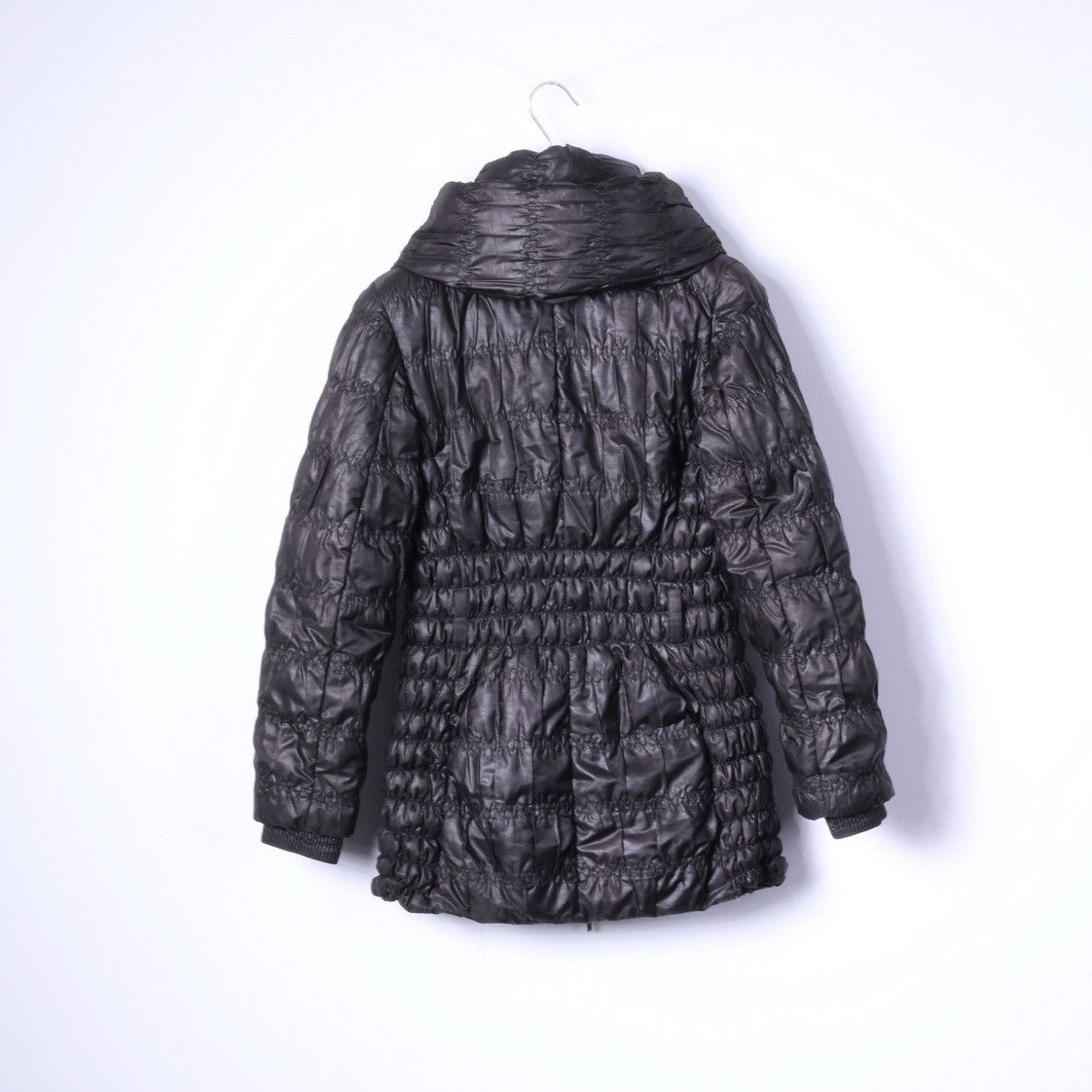 Vintage Feyem Women M (S) Down Jacket Black Quilted Italy 0104 Size S / US 4 / IT 40 - 8 Thumbnail