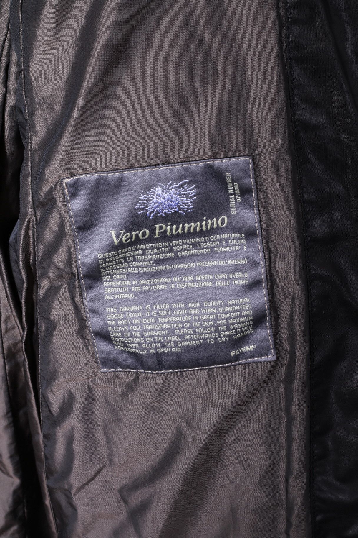 Vintage Feyem Women M (S) Down Jacket Black Quilted Italy 0104 Size S / US 4 / IT 40 - 7 Thumbnail