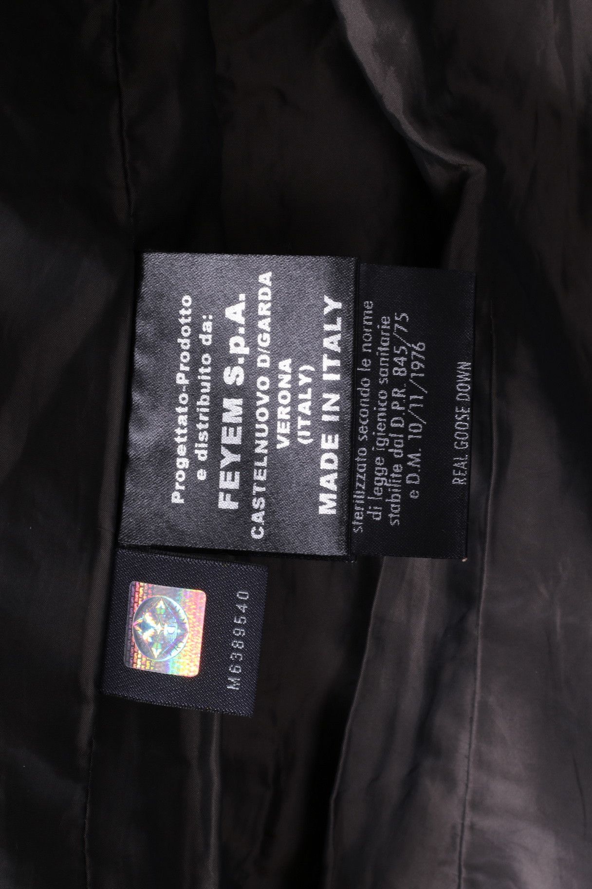 Vintage Feyem Women M (S) Down Jacket Black Quilted Italy 0104 Size S / US 4 / IT 40 - 6 Thumbnail