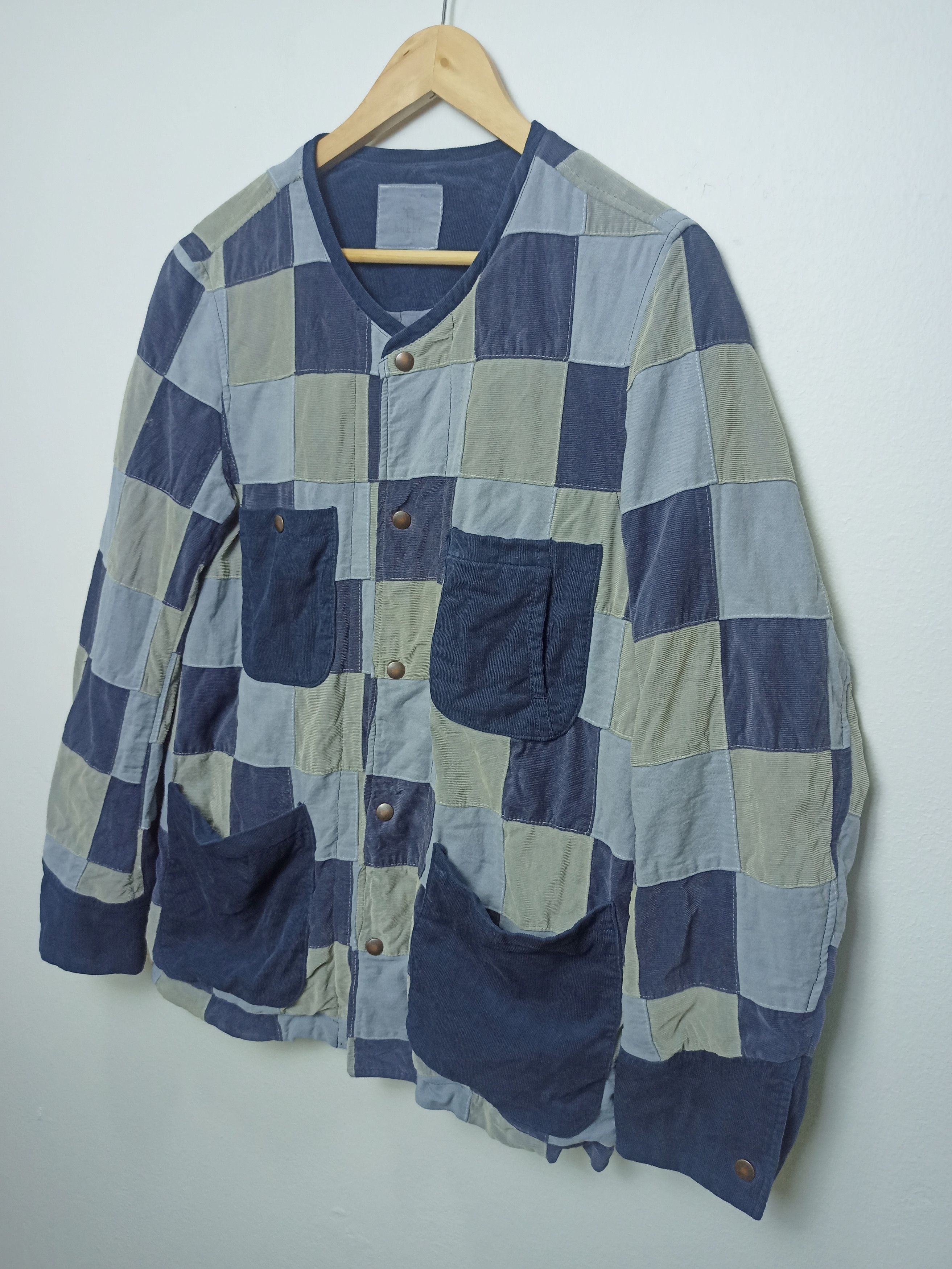 Bukht Vintage Japanese Bukht Patchwork Corduroy Jacket Size US S / EU 44-46 / 1 - 3 Thumbnail