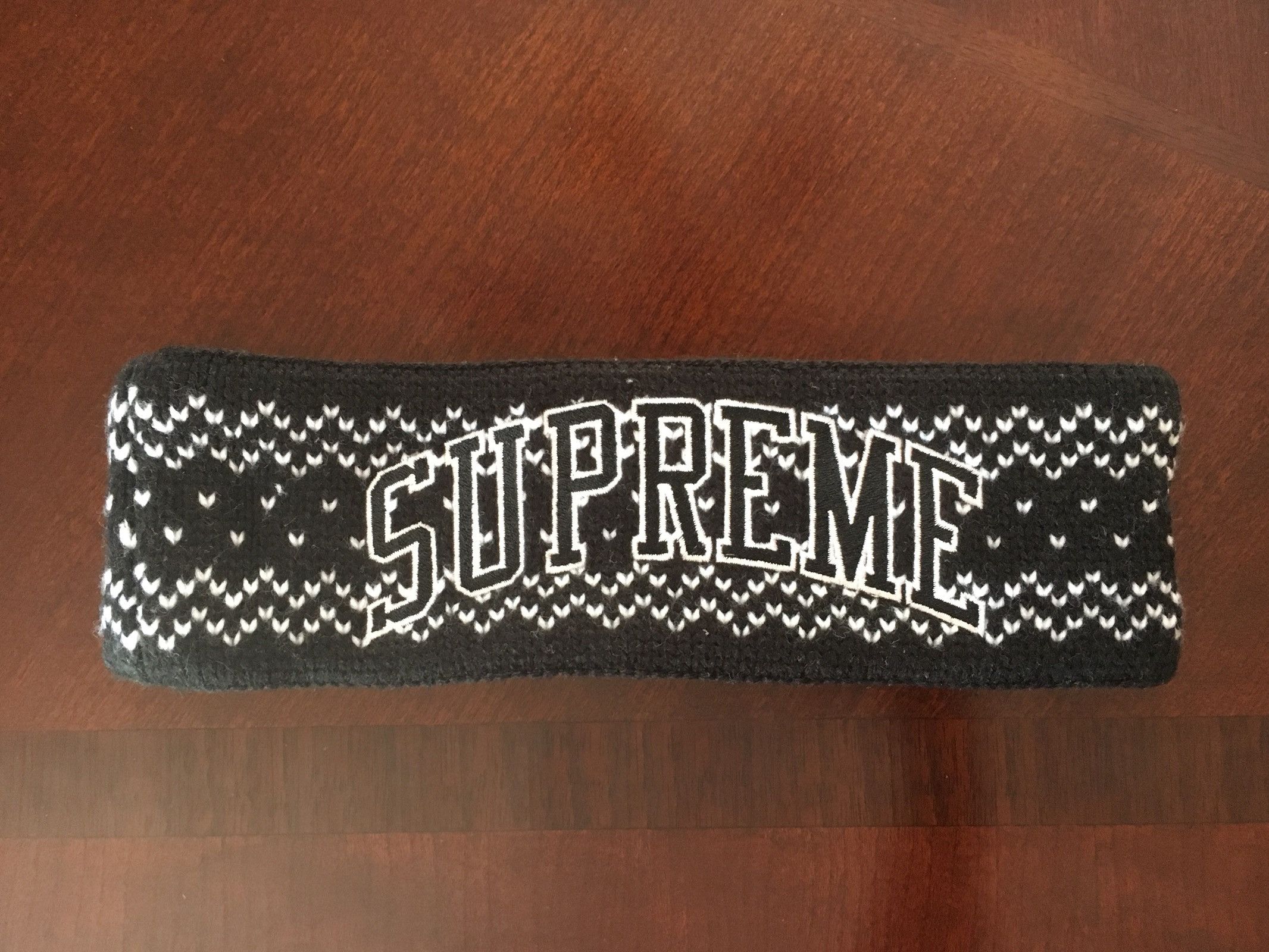 Supreme New Era Arc Logo Headband (FW17) Black - FW17 - US