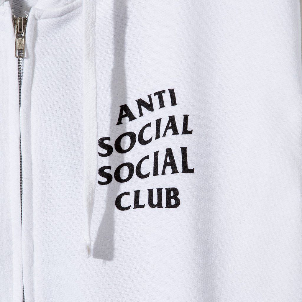 Anti Social Social Club DS Black ASSC Classic Masochism White Zip Up Hoodie MagOC Size US S / EU 44-46 / 1 - 5 Thumbnail