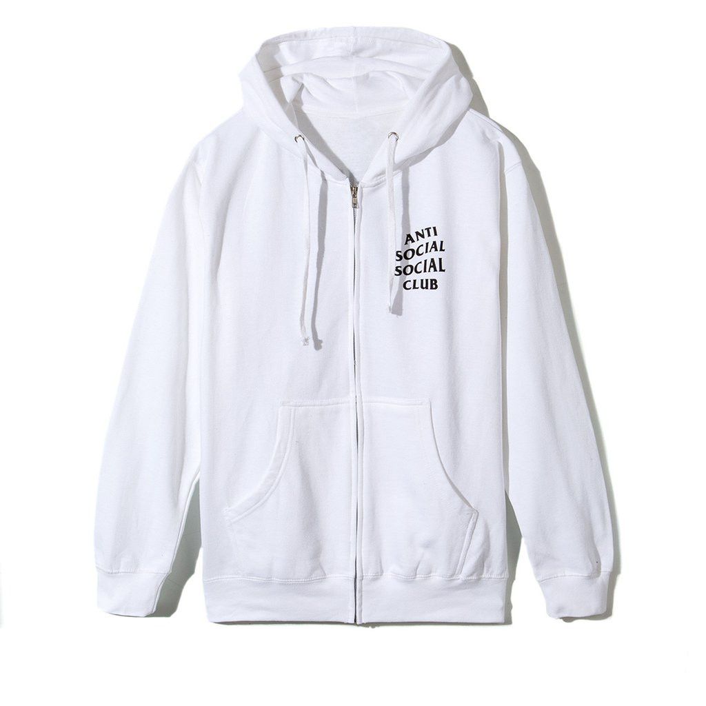 Anti Social Social Club DS Black ASSC Classic Masochism White Zip Up Hoodie MagOC Size US S / EU 44-46 / 1 - 4 Thumbnail