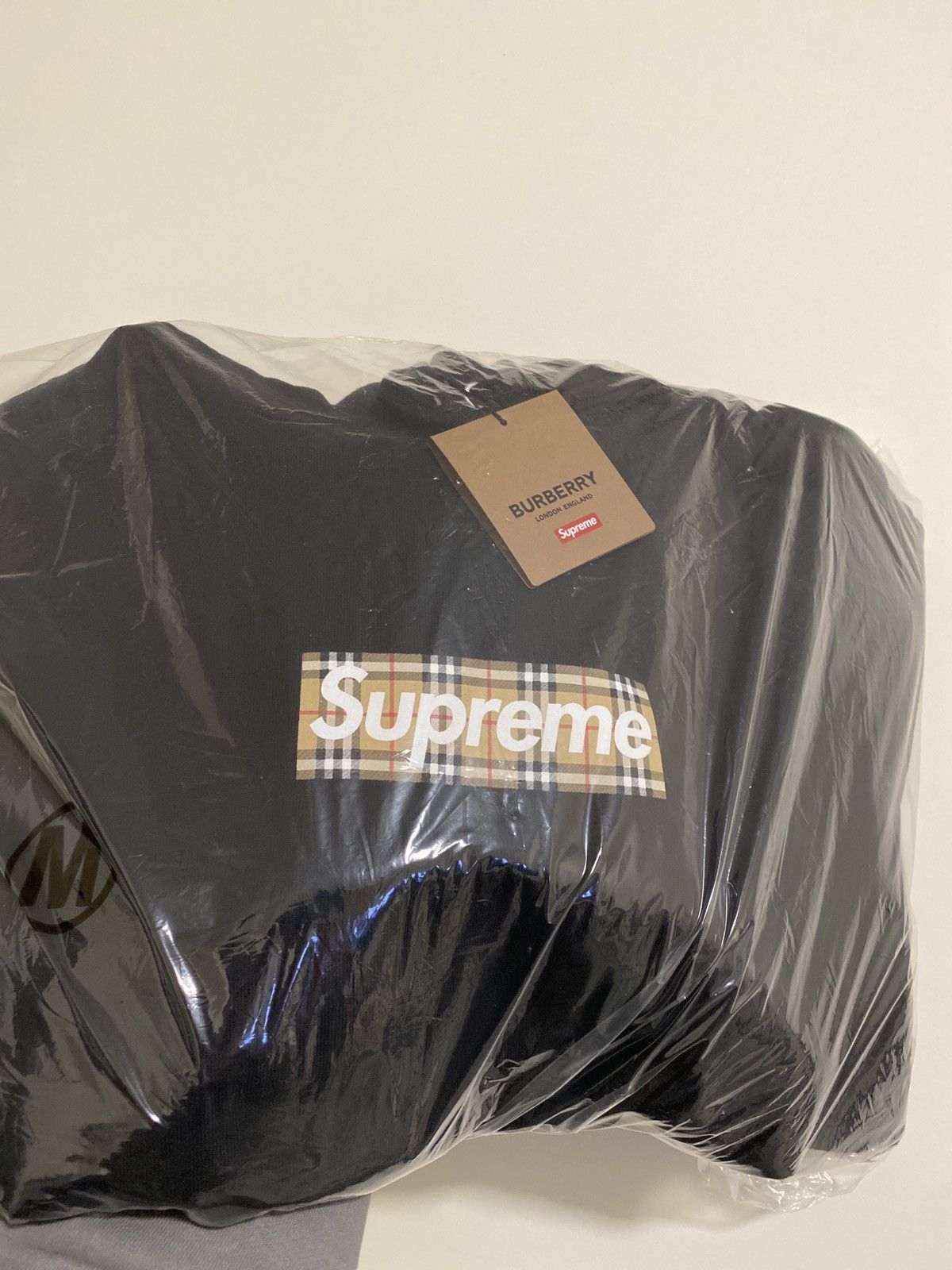 Supreme Burberry Box Logo Hoodie | Grailed