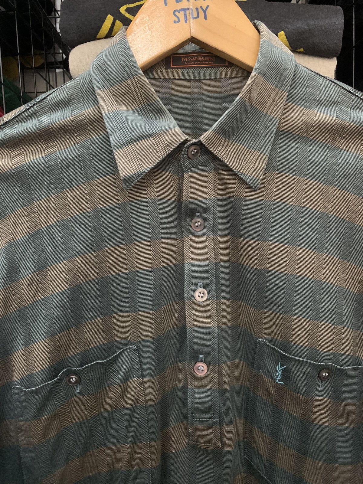Vintage VINTAGE YVES SAINT LAURENT TRICOTS POUR HOMME GK 171 Size US M / EU 48-50 / 2 - 4 Thumbnail