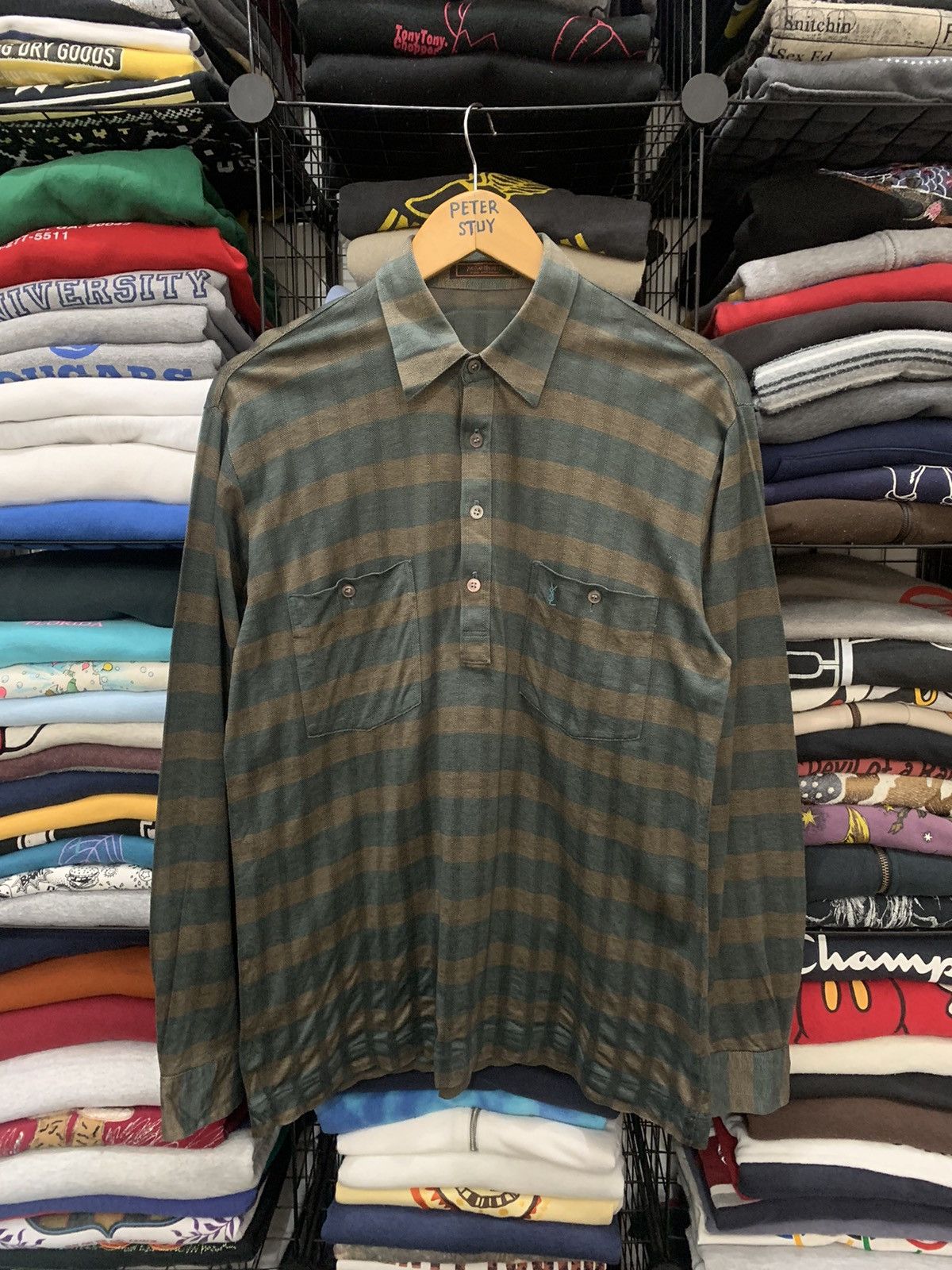 Vintage VINTAGE YVES SAINT LAURENT TRICOTS POUR HOMME GK 171 Size US M / EU 48-50 / 2 - 1 Thumbnail