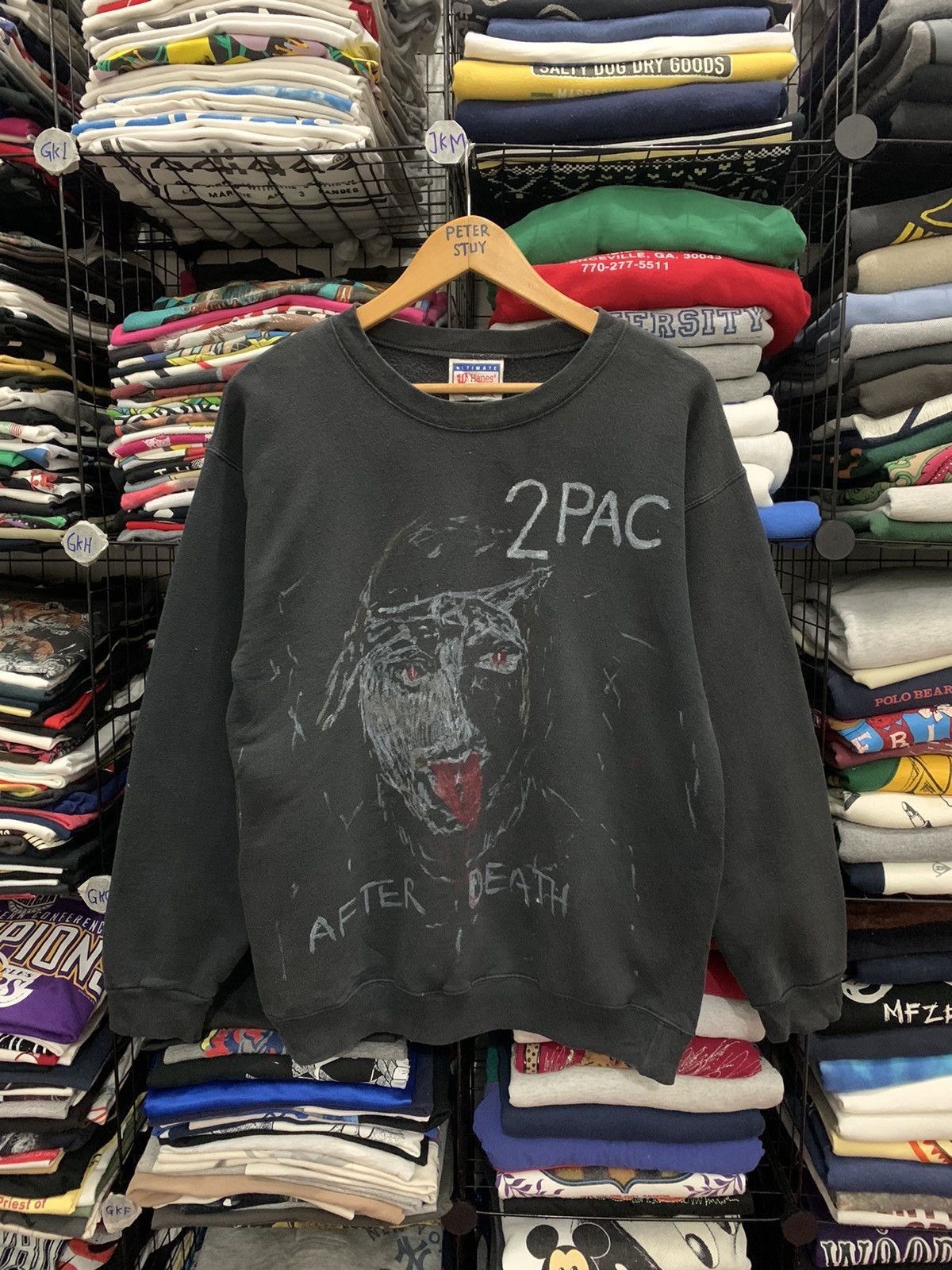 Rap Tees VINTAGE 90’s 2 PAC AFTER DEAD SWEATSHIRT Size US S / EU 44-46 / 1 - 1 Thumbnail