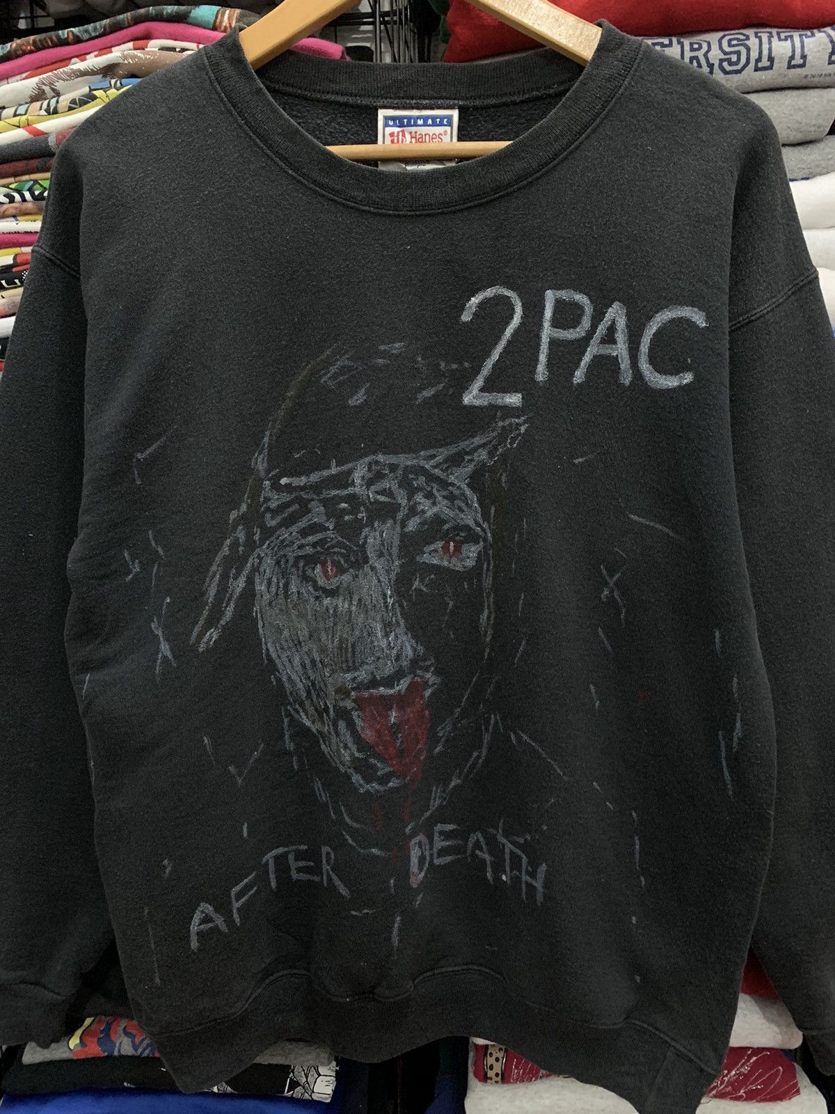 Rap Tees VINTAGE 90’s 2 PAC AFTER DEAD SWEATSHIRT Size US S / EU 44-46 / 1 - 2 Thumbnail