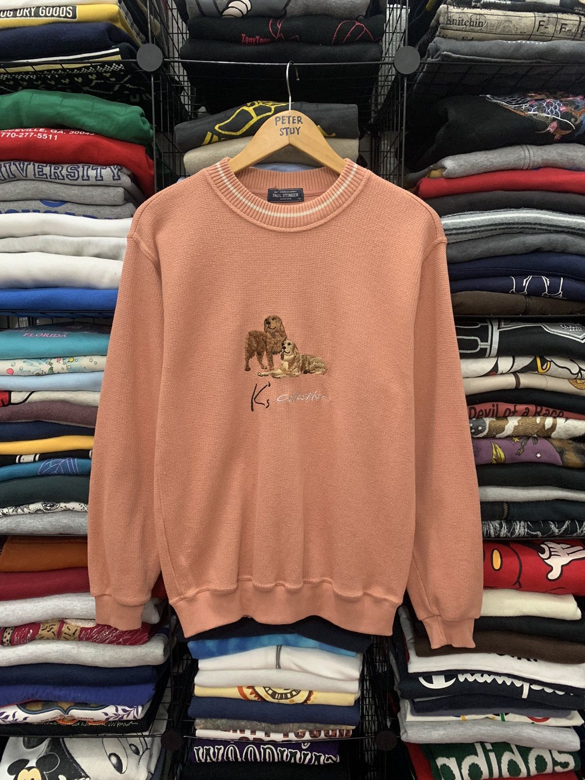 image of Vintage K’S Collection Sweatshirt in Peach, Men's (Size Medium)