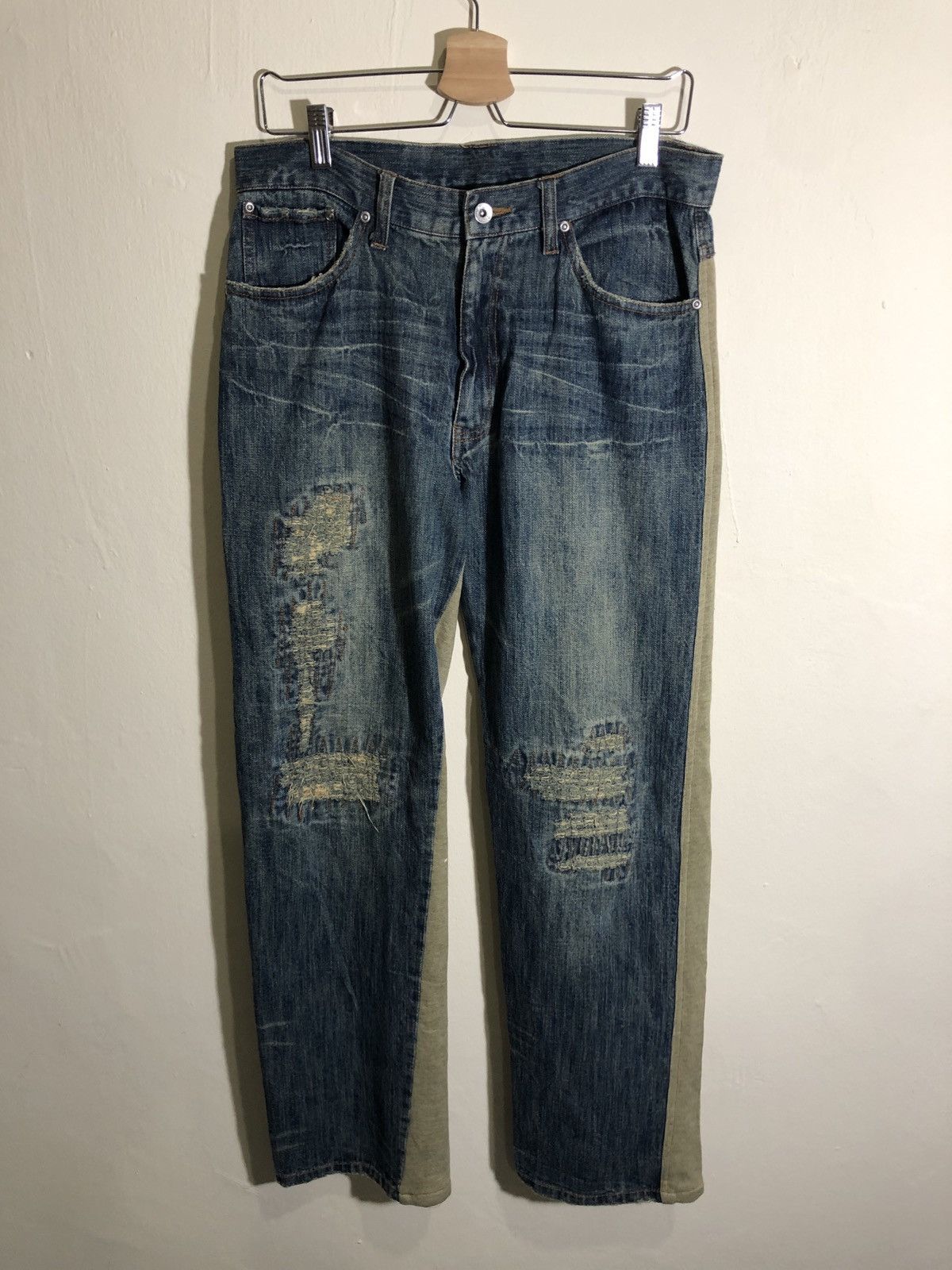 Japanese Brand JAPANESE BRAND HYBRID DENIM JEANS Size US 32 / EU 48 - 1 Thumbnail