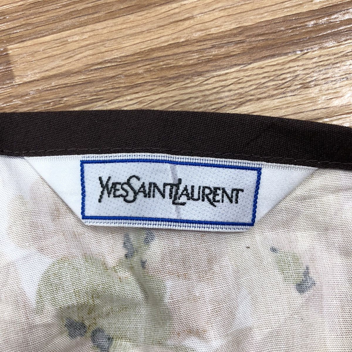 Yves Saint Laurent Vintage YVES SAINT LAURENT Apron Fullprint Floral Flower Size ONE SIZE - 6 Thumbnail