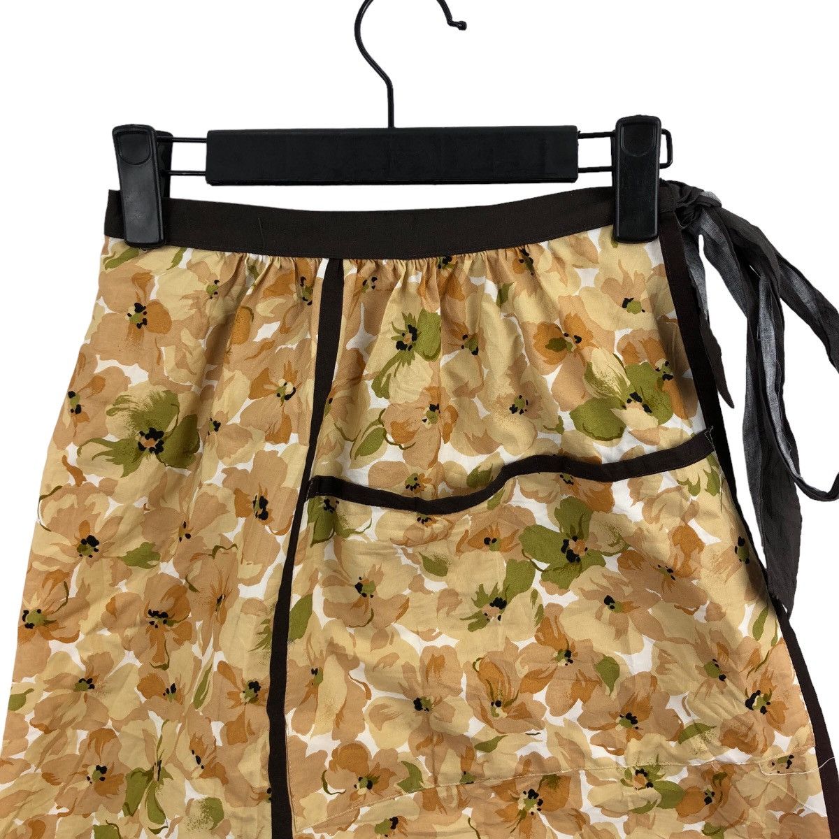 Yves Saint Laurent Vintage YVES SAINT LAURENT Apron Fullprint Floral Flower Size ONE SIZE - 2 Thumbnail