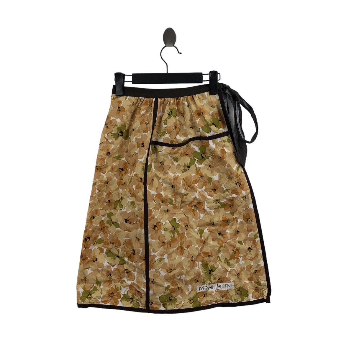 Yves Saint Laurent Vintage YVES SAINT LAURENT Apron Fullprint Floral Flower Size ONE SIZE - 1 Thumbnail