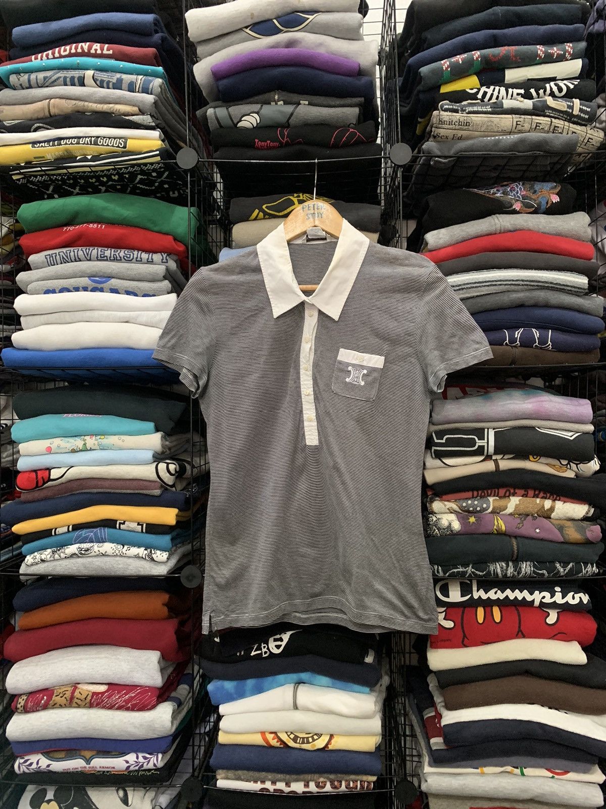 Celine CELINE MODELE DEPOSE POLO SHIRT Size US L / EU 52-54 / 3 - 2 Thumbnail