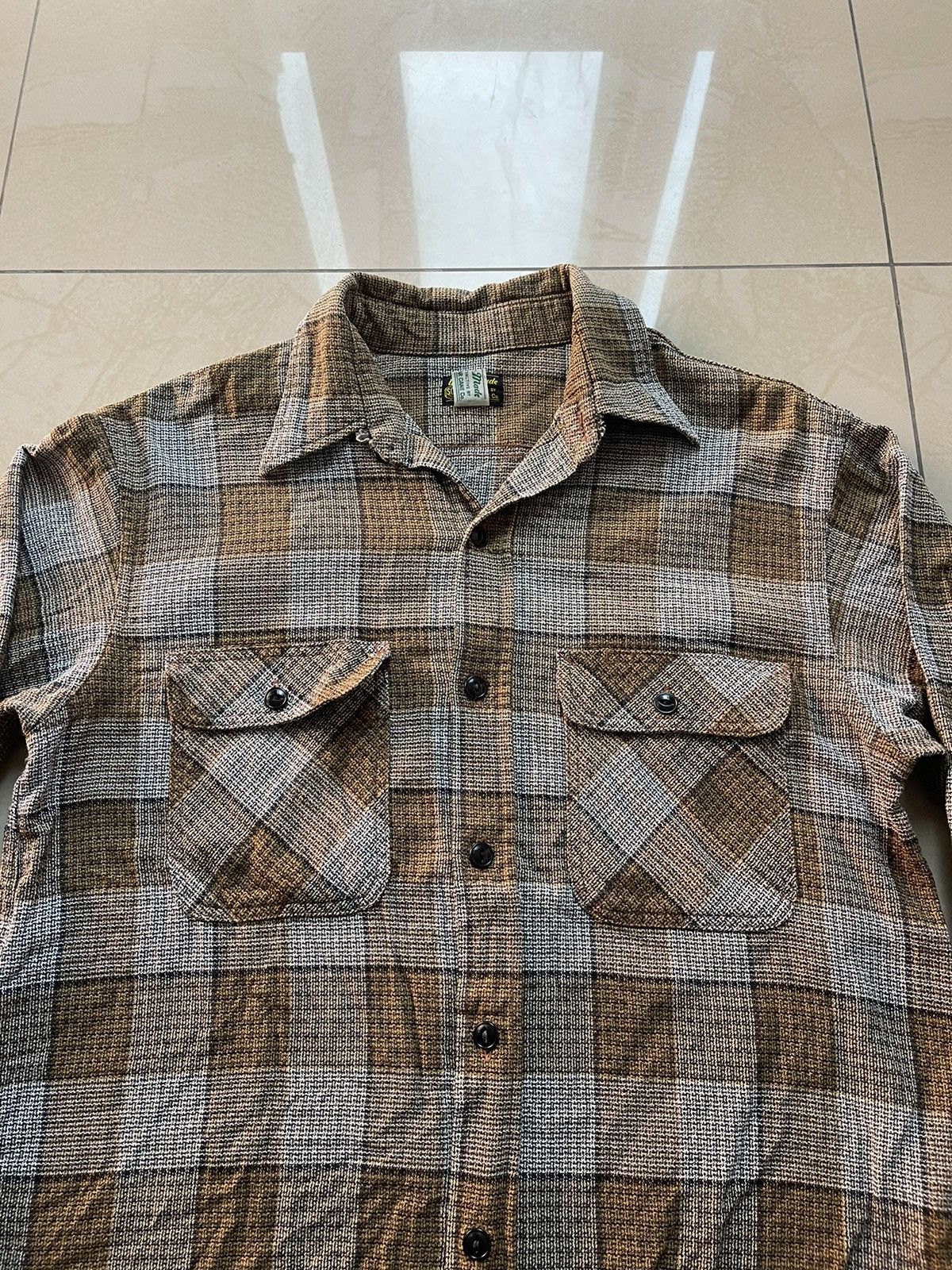 Japanese Brand × Sugar Cane × Toyo Enterprises VINTAGE SUGAR CANE DOUBLE POCKET SHIRT Size US M / EU 48-50 / 2 - 2 Thumbnail