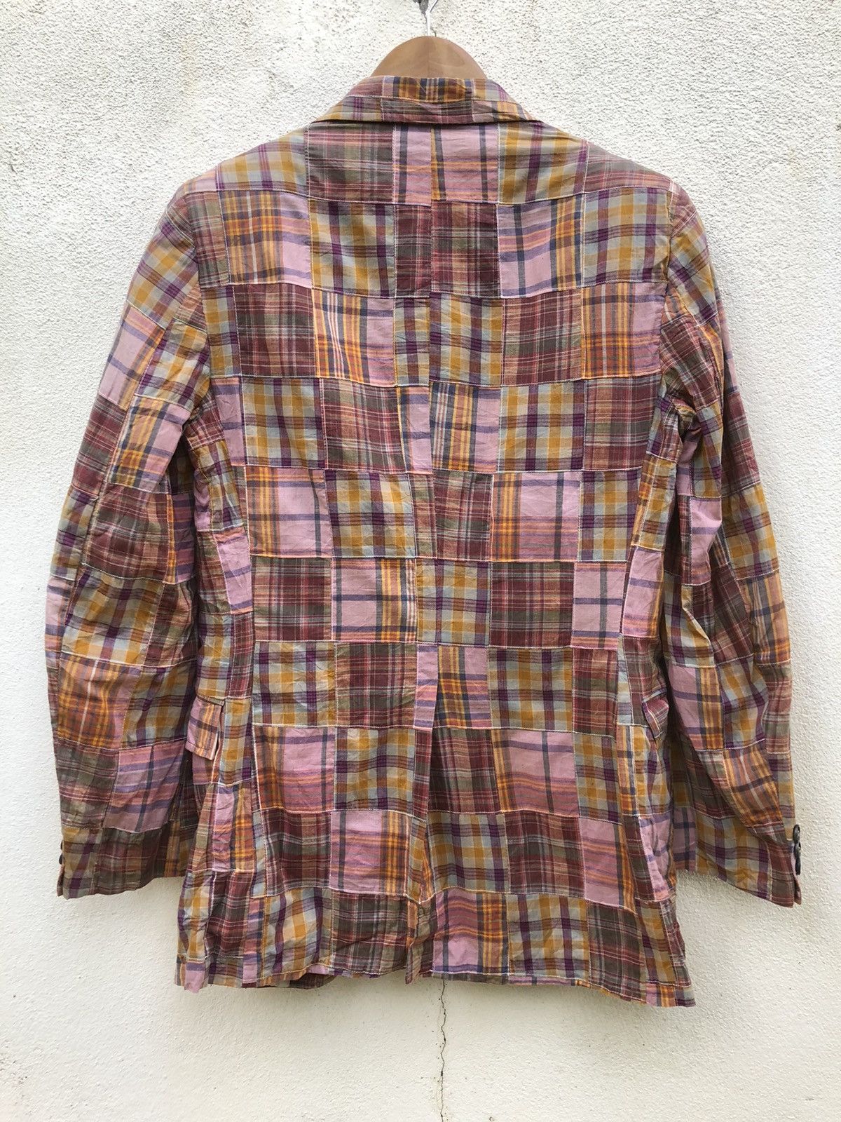 Designer VINTAGE Don Robbie MADRAS Patch Casual Coat Size 36R - 3 Thumbnail