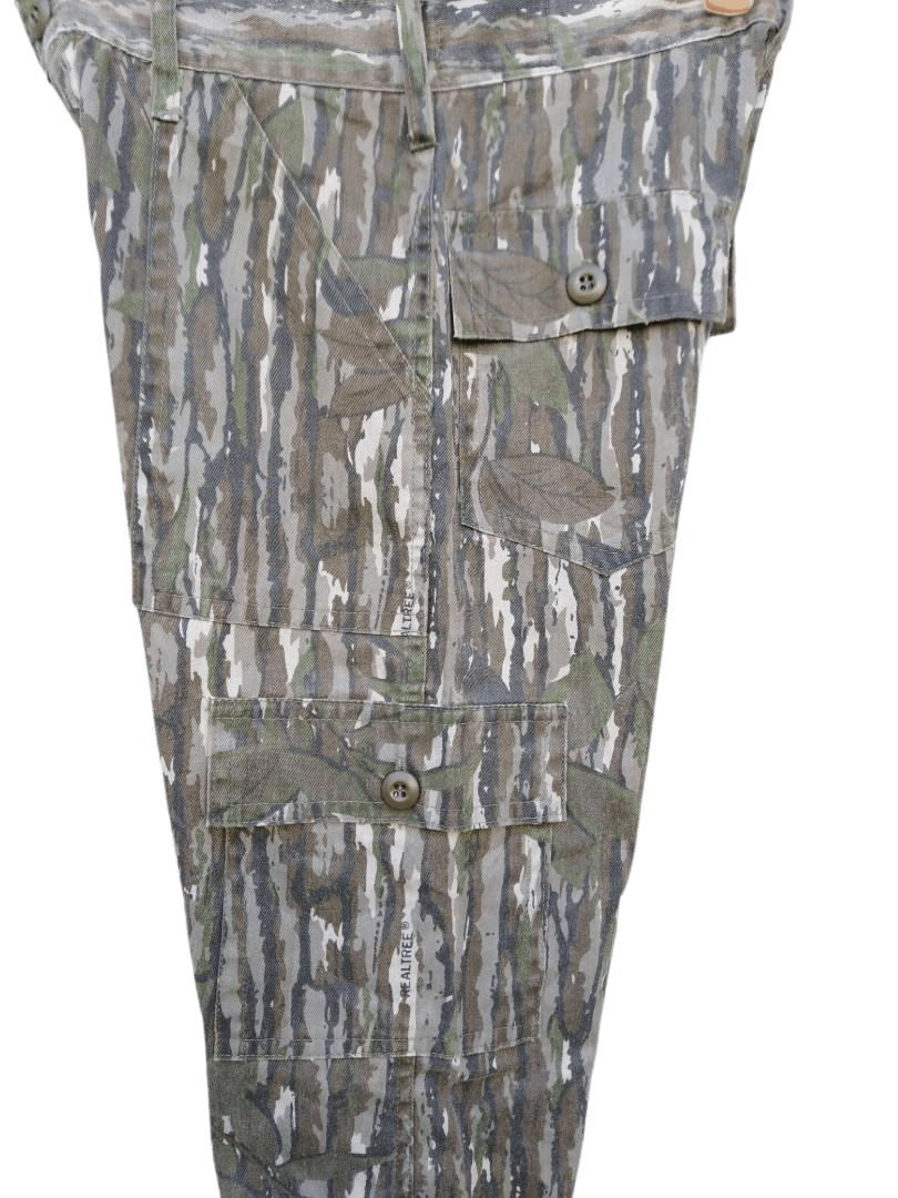 Cabelas × Vintage Vintage 80s Hunting Pants Real Tree Camo Zip Talon 42 Size US 28 / EU 44 - 7 Thumbnail