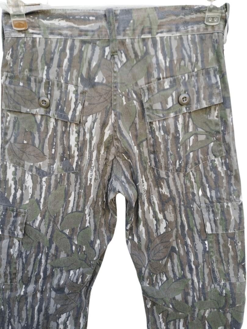 Cabelas × Vintage Vintage 80s Hunting Pants Real Tree Camo Zip Talon 42 Size US 28 / EU 44 - 5 Thumbnail
