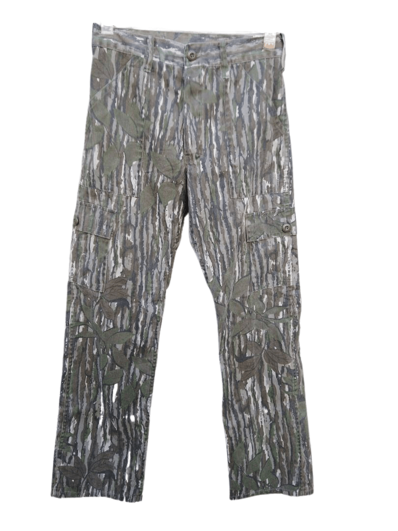 Cabelas × Vintage Vintage 80s Hunting Pants Real Tree Camo Zip Talon 42 Size US 28 / EU 44 - 2 Thumbnail