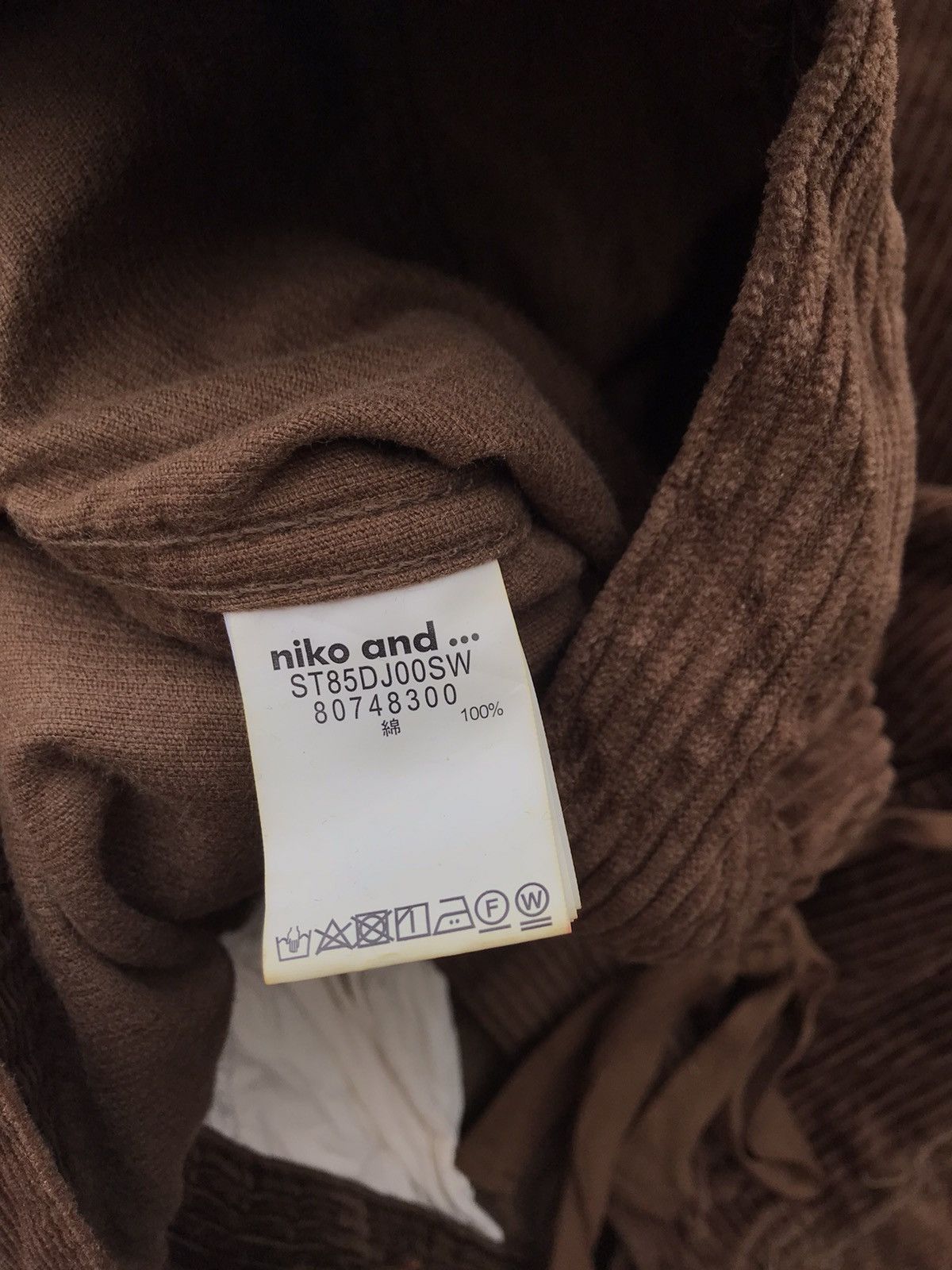 Designer Oversized Niko And Japan Designer Corduroy Distressed Jacket Size 3XL / US 20-22 - 10 Thumbnail