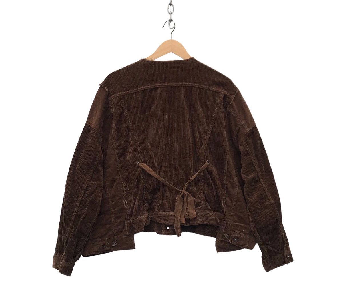 Designer Oversized Niko And Japan Designer Corduroy Distressed Jacket Size 3XL / US 20-22 - 7 Thumbnail