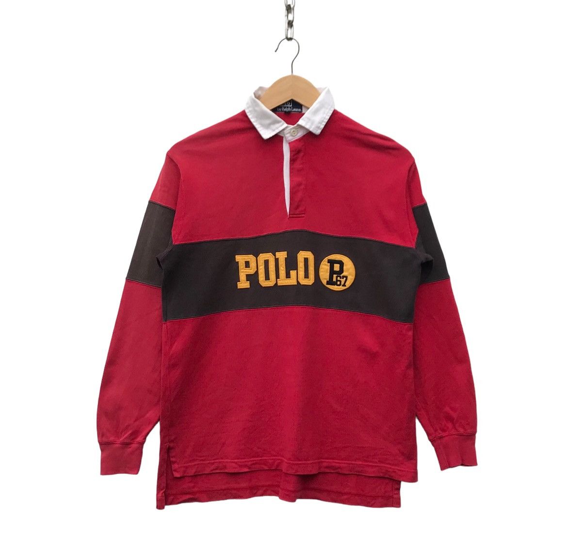 Polo Ralph Lauren Vintage Polo Ralph Lauren Polo 67 Colourblock Longsleeve Size US M / EU 48-50 / 2 - 1 Thumbnail