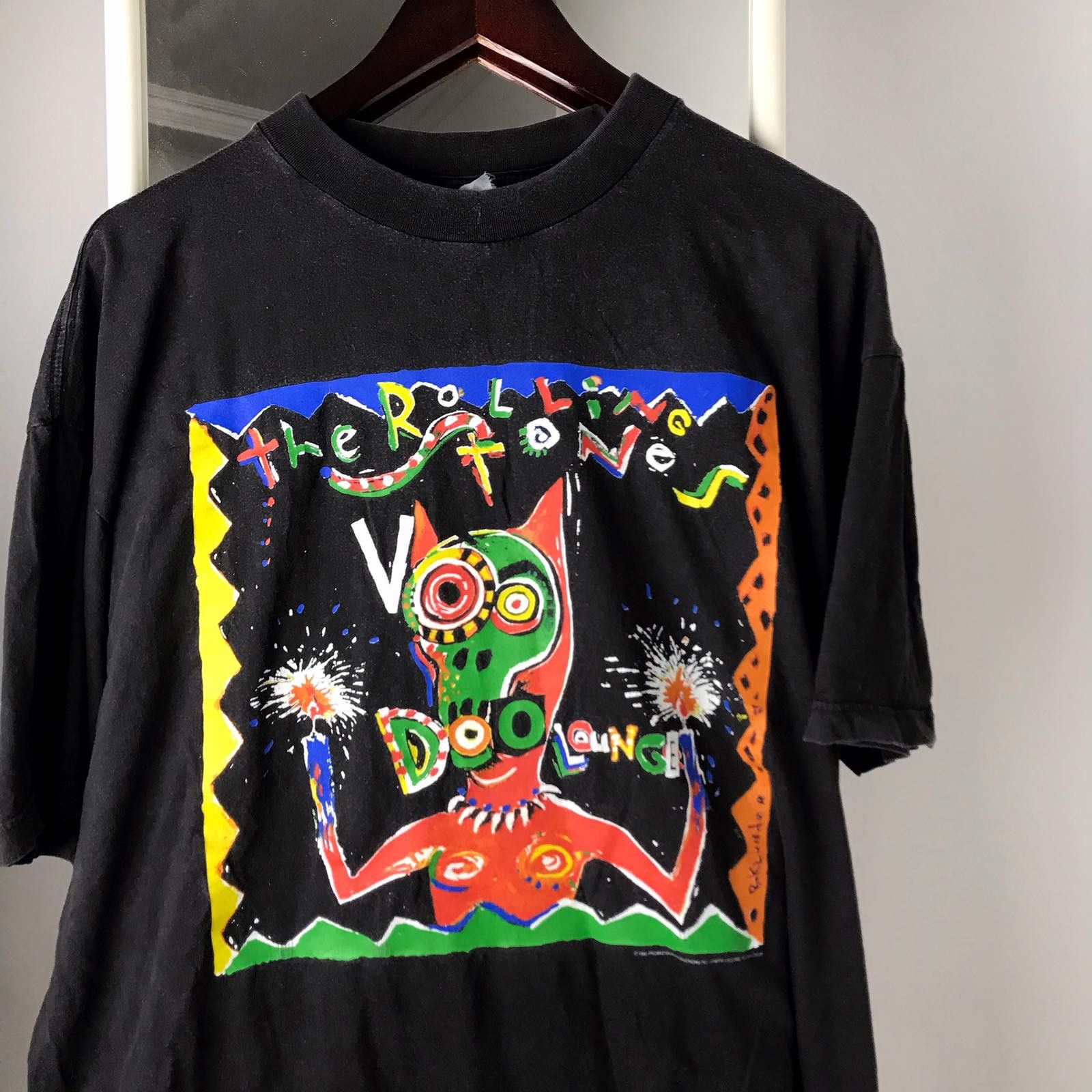 Band Tees VTG 1995 Vintage The Rolling Stones voodoo t-shirt Size US L / EU 52-54 / 3 - 3 Thumbnail