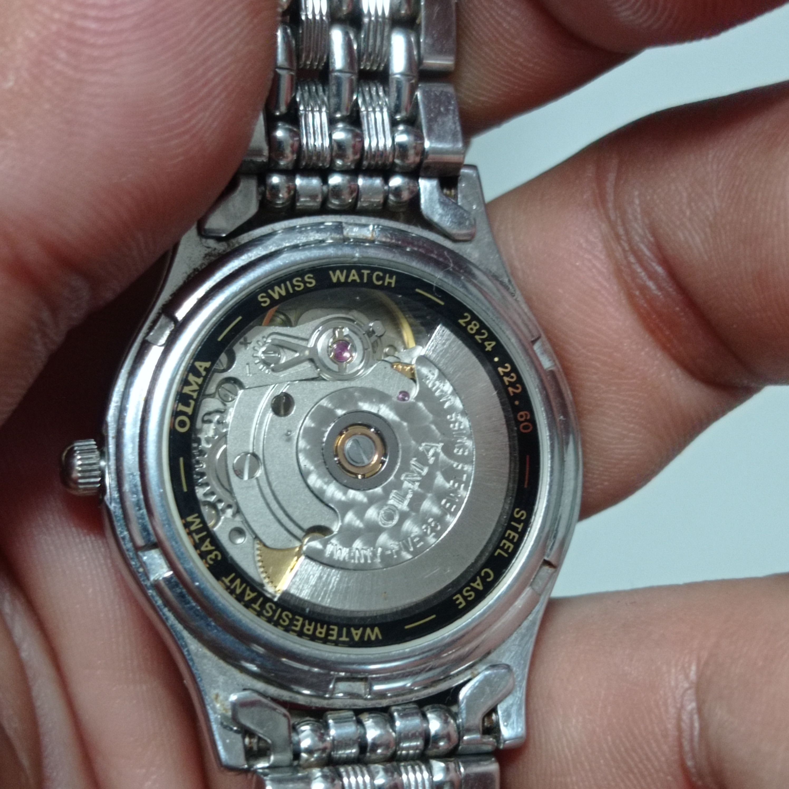 Vintage Vintage Luxury AUTOMATIC WATCH BY "OLMA" SWISS 25 JEWELS Size ONE SIZE - 10 Thumbnail