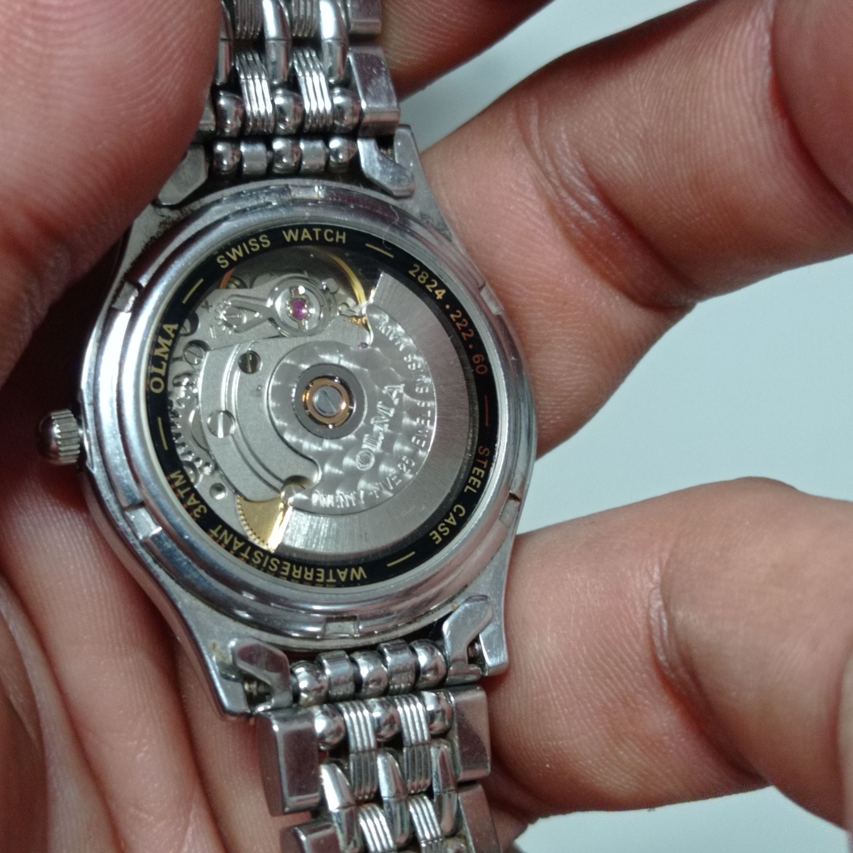 Vintage Vintage Luxury AUTOMATIC WATCH BY "OLMA" SWISS 25 JEWELS Size ONE SIZE - 13 Thumbnail
