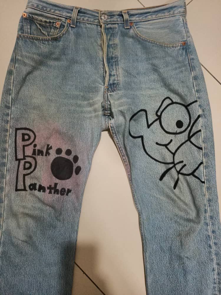 Levi's Vintage Levi’s 501xx Custom – Pink Panther Grail Size US 33 - 3 Thumbnail