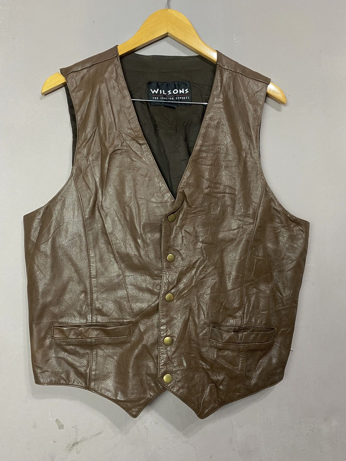Wilsons Leather 💥BINDING NOW💥 Vintage WILSON Full Leather vest Jacket Size US L / EU 52-54 / 3 - 1 Thumbnail