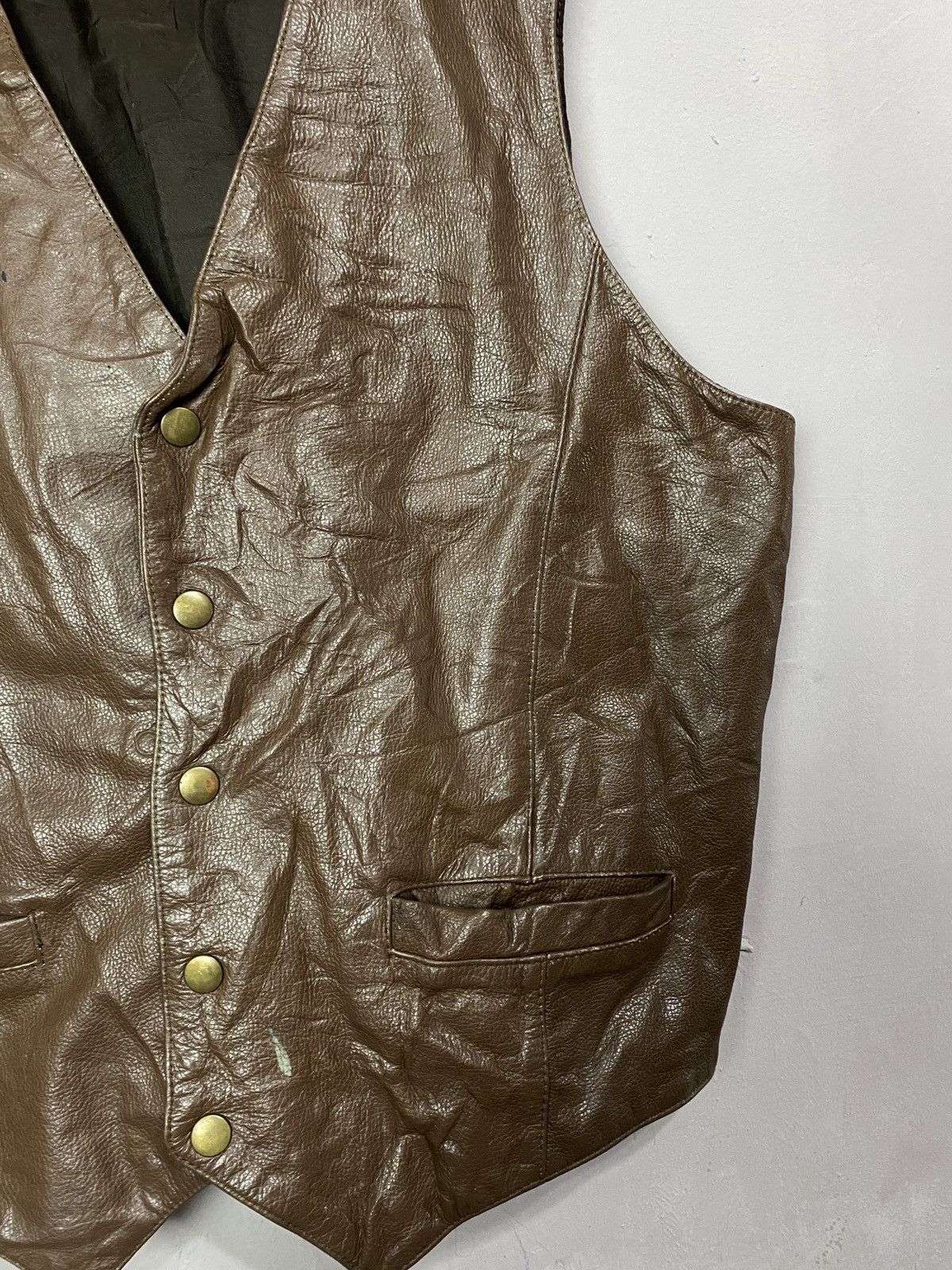 Wilsons Leather 💥BINDING NOW💥 Vintage WILSON Full Leather vest Jacket Size US L / EU 52-54 / 3 - 11 Thumbnail