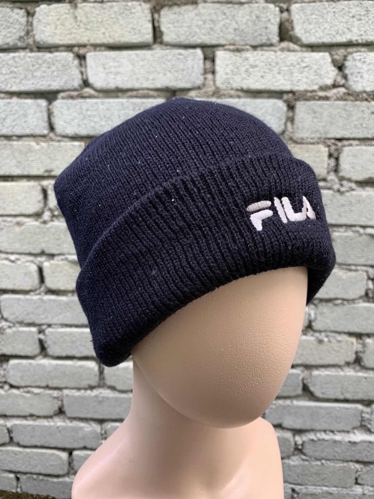 Fila Steals! Vintage Fila Embroided Spellout Beanie Hat Cap Size ONE SIZE - 2 Thumbnail
