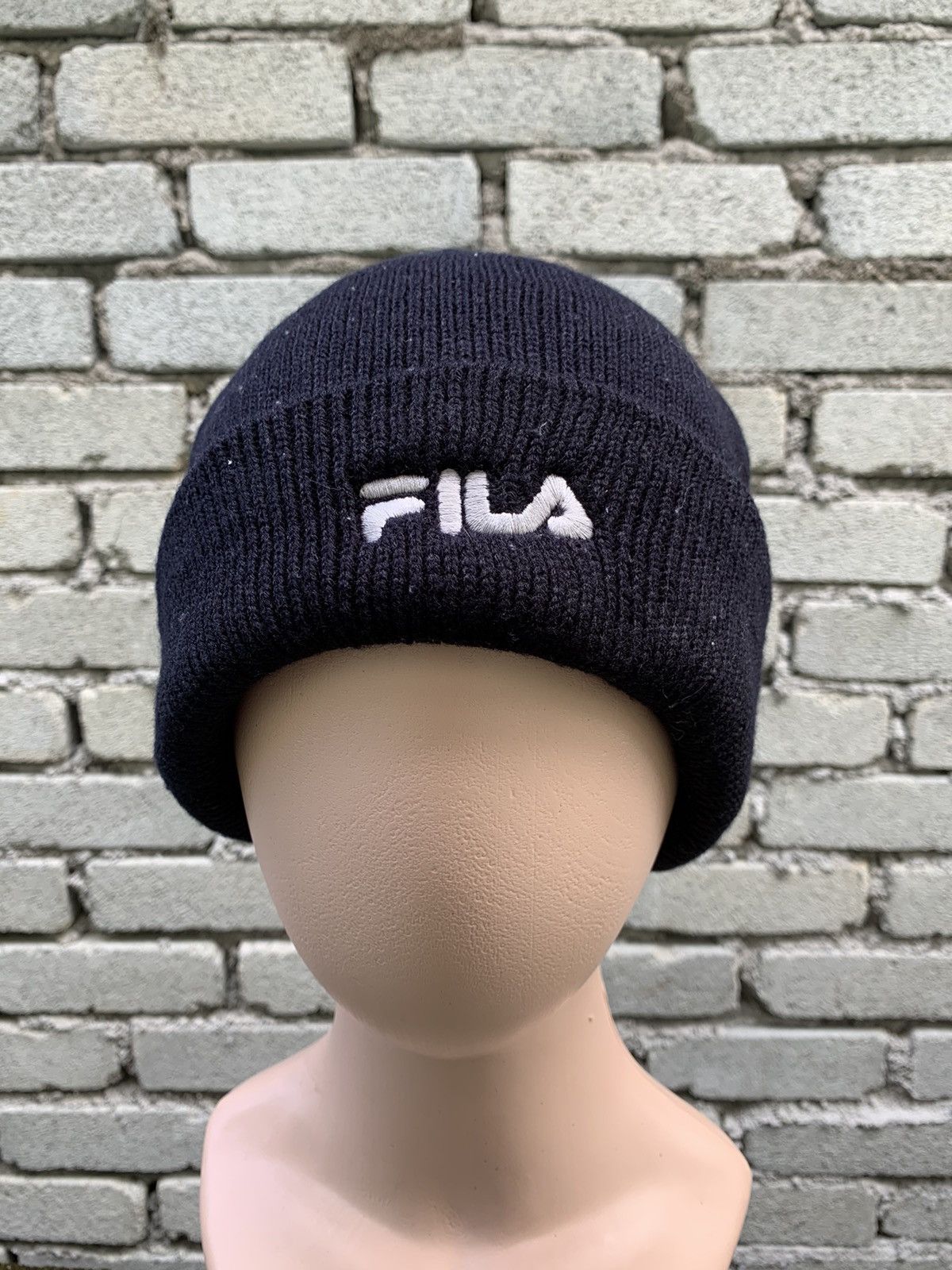 Fila Steals! Vintage Fila Embroided Spellout Beanie Hat Cap Size ONE SIZE - 1 Thumbnail