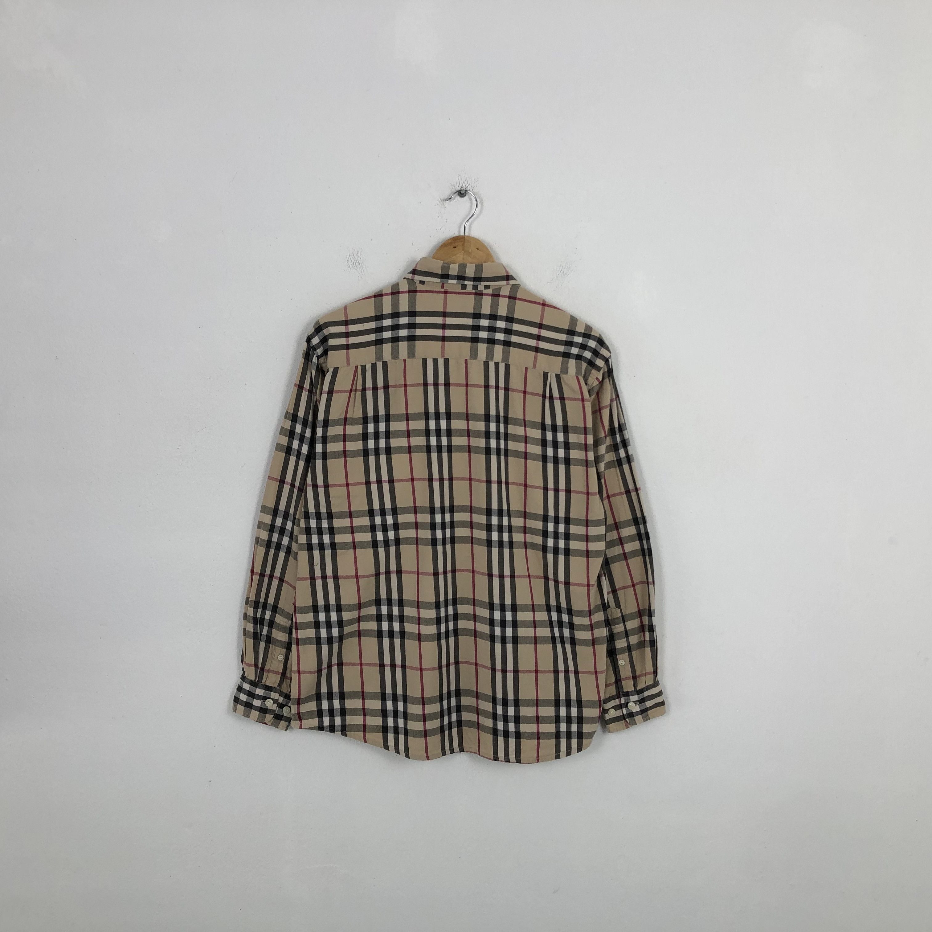 Burberry × Vintage Vintage Burberry London Nova Check Button Up Shirt Size US M / EU 48-50 / 2 - 3 Thumbnail