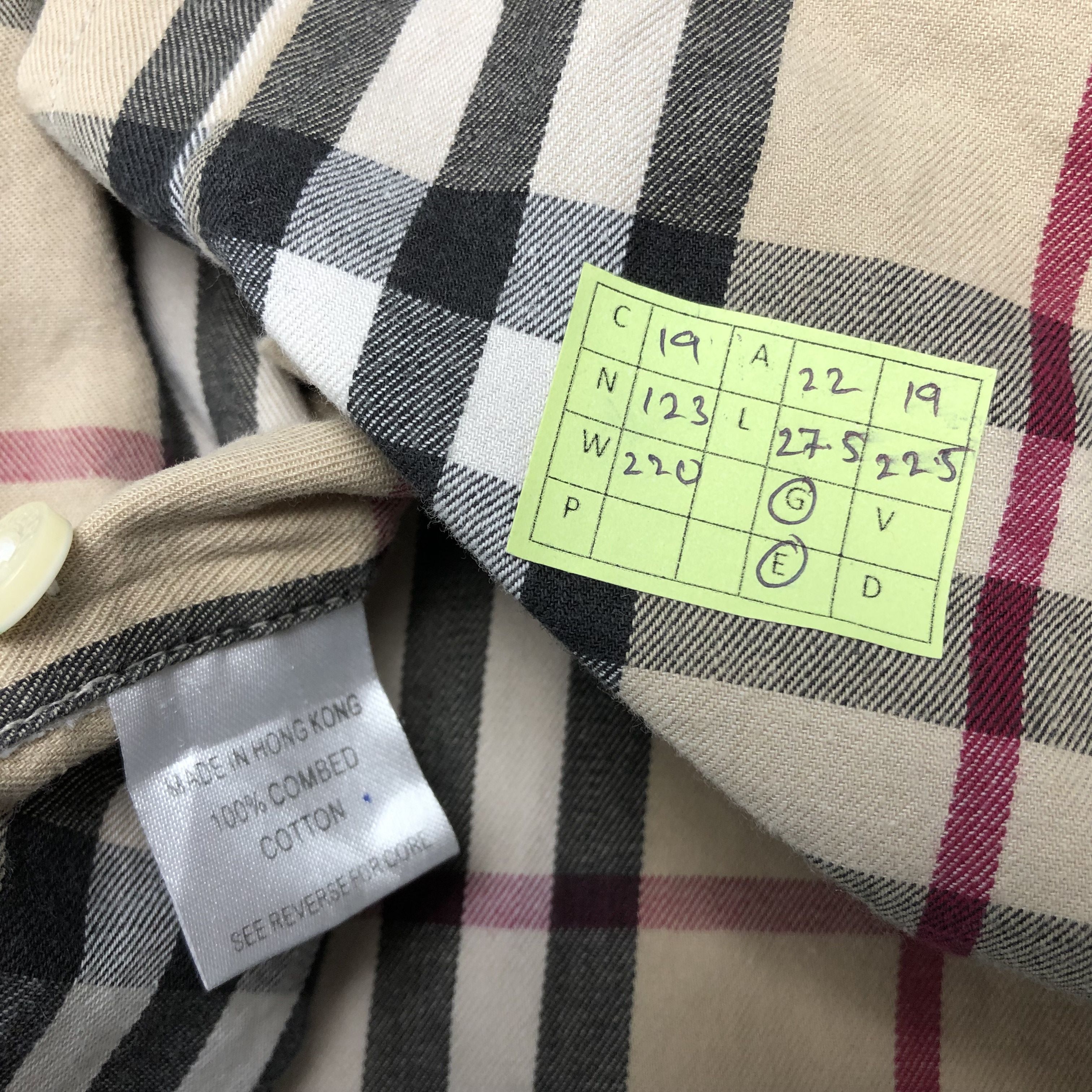 Burberry × Vintage Vintage Burberry London Nova Check Button Up Shirt Size US M / EU 48-50 / 2 - 7 Thumbnail