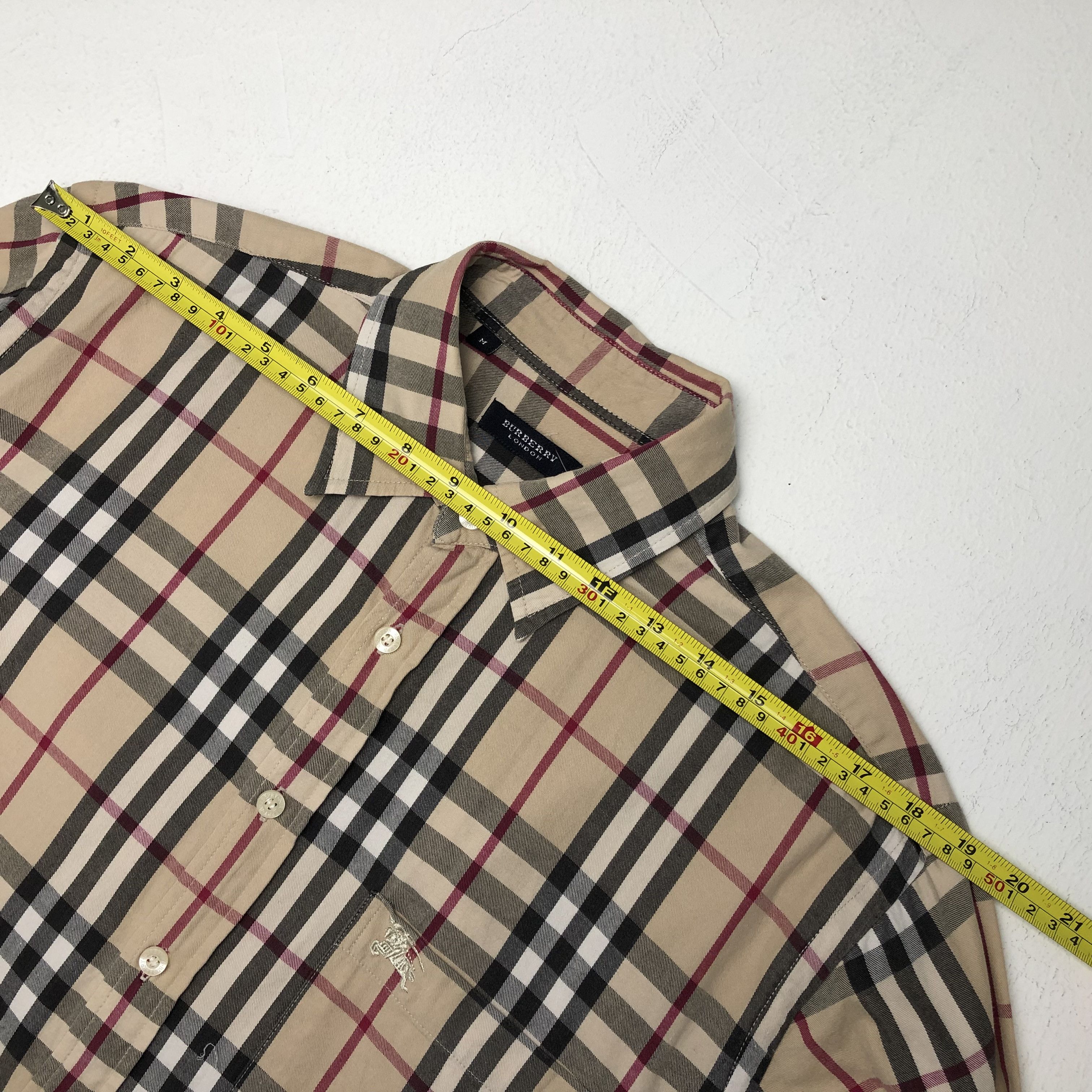 Burberry × Vintage Vintage Burberry London Nova Check Button Up Shirt Size US M / EU 48-50 / 2 - 5 Thumbnail
