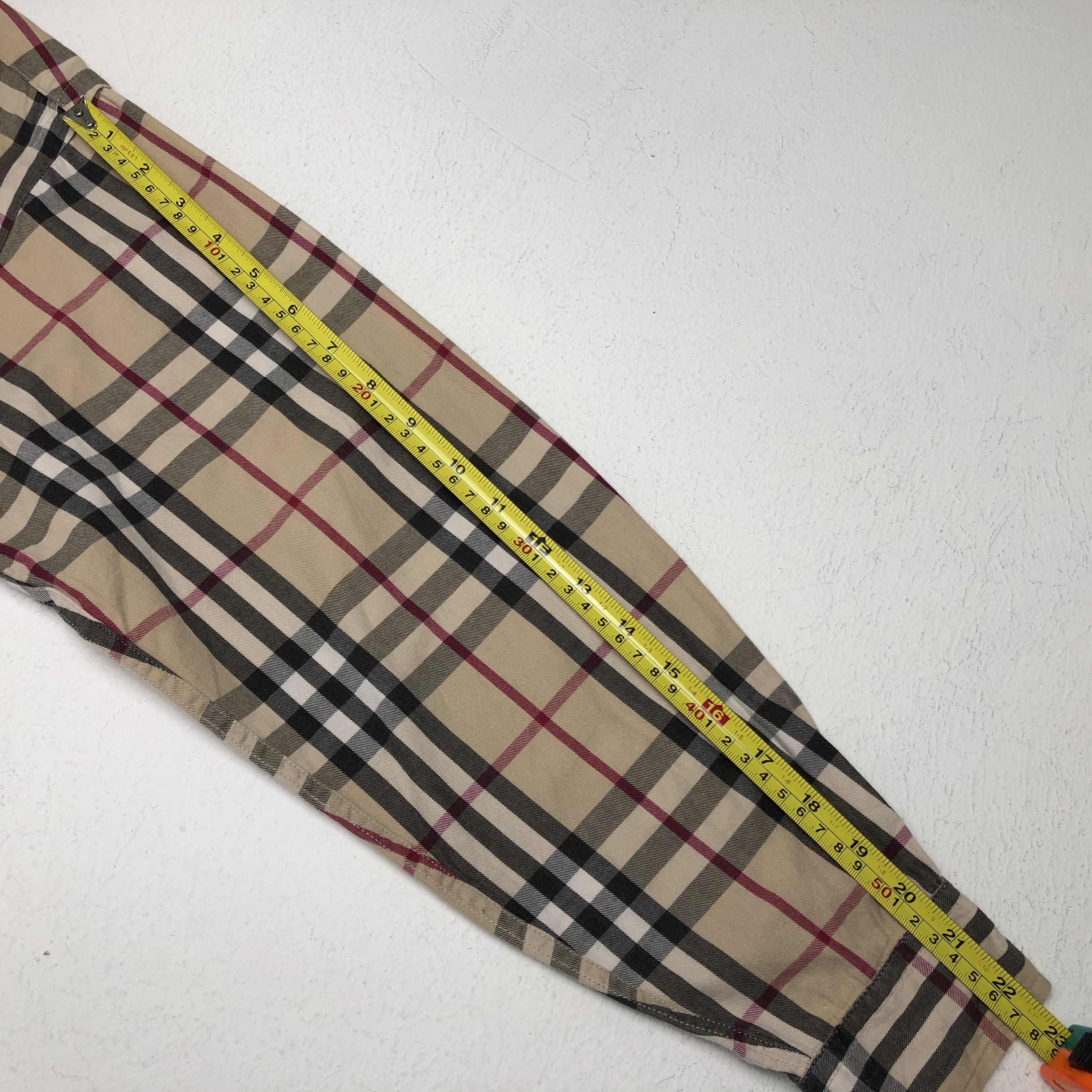 Burberry × Vintage Vintage Burberry London Nova Check Button Up Shirt Size US M / EU 48-50 / 2 - 6 Thumbnail