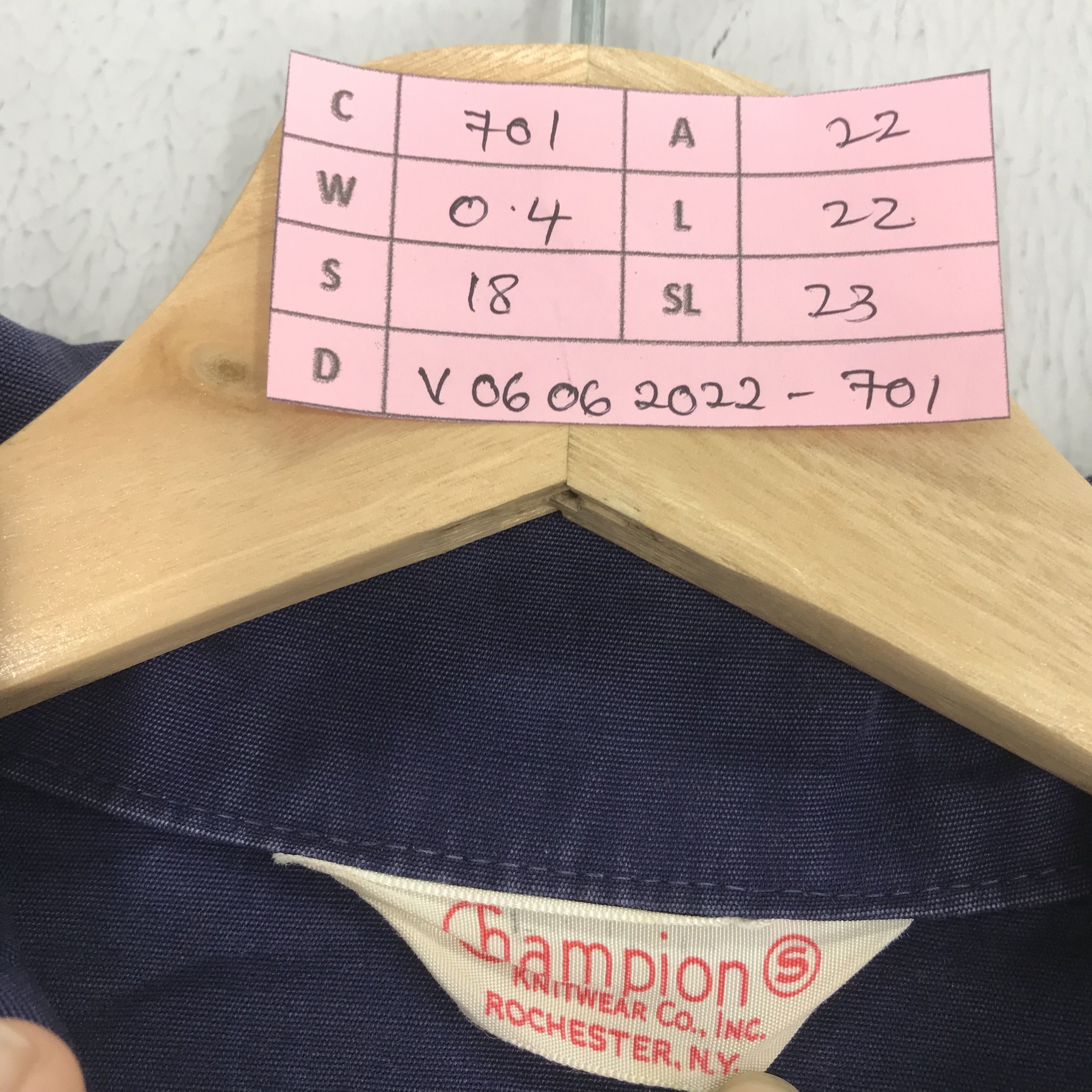 Champion Vintage 60s Champion Knitwear Tag Worker Denim Jacket Size US M / EU 48-50 / 2 - 13 Thumbnail
