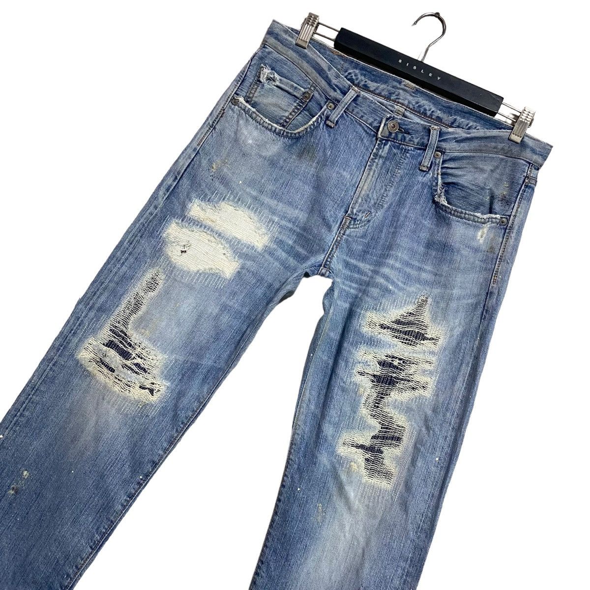 Edwin Vintage Edwin Denim Distressed Jeans Rebel Size US 33 - 2 Thumbnail