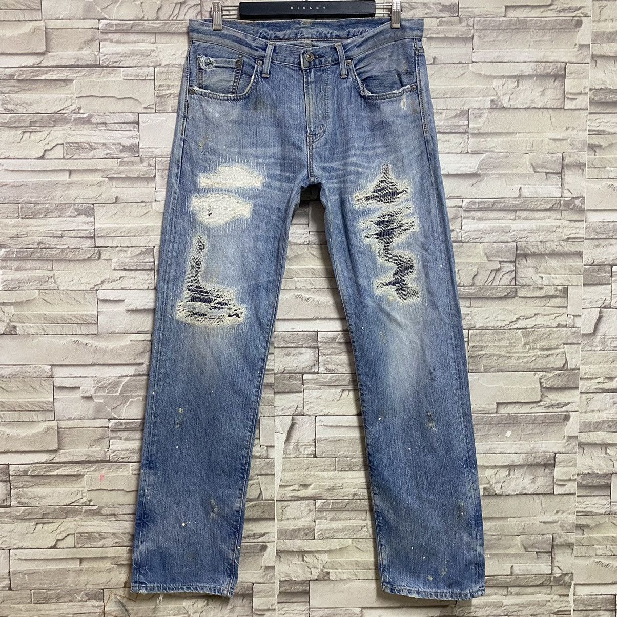 Edwin Vintage Edwin Denim Distressed Jeans Rebel Size US 33 - 4 Thumbnail