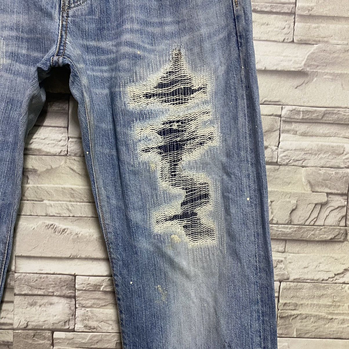 Edwin Vintage Edwin Denim Distressed Jeans Rebel Size US 33 - 7 Thumbnail