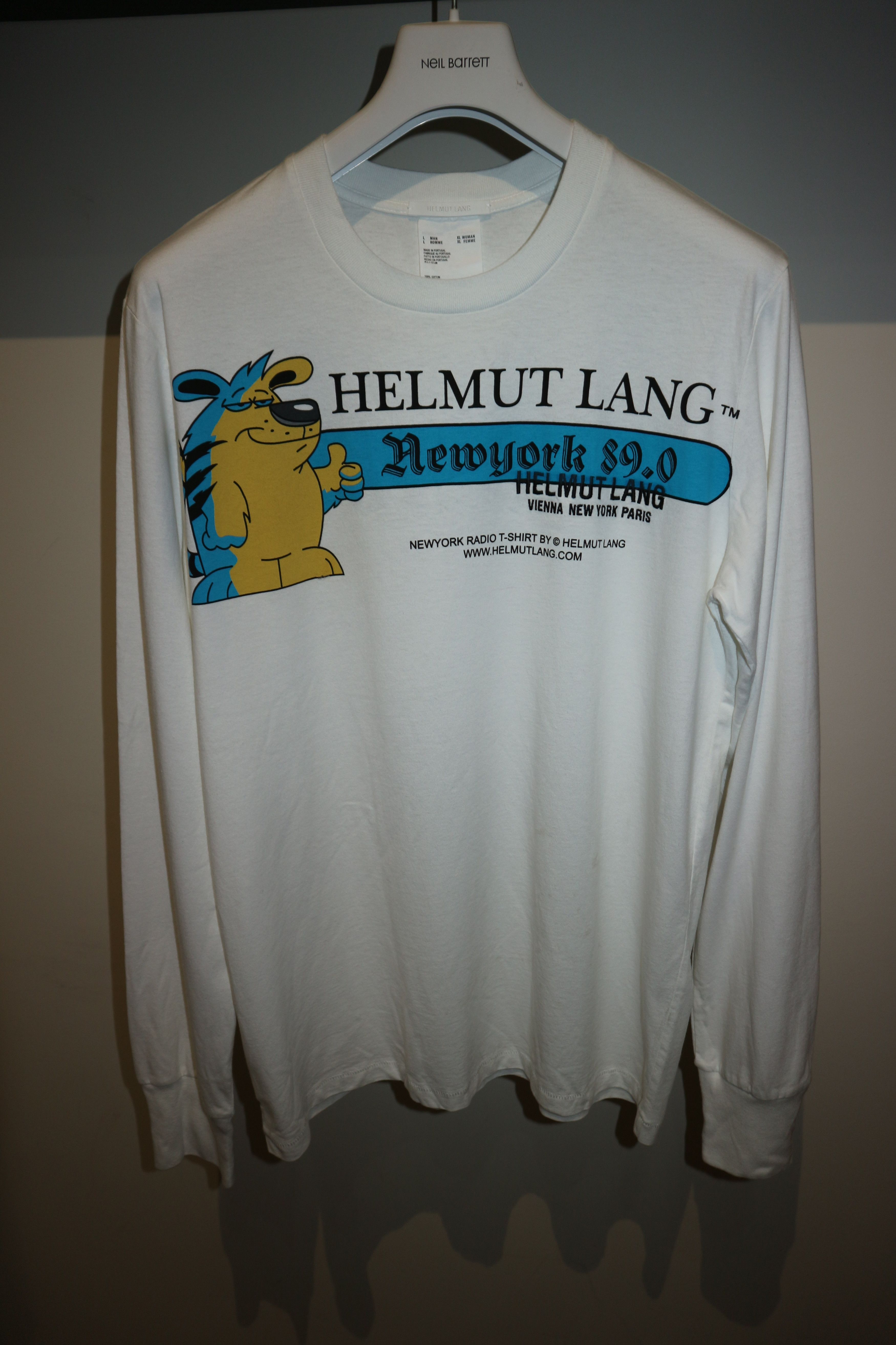 Helmut Lang Standard radio long sleeve tshirt Size US XL / EU 56 / 4 - 1 Thumbnail