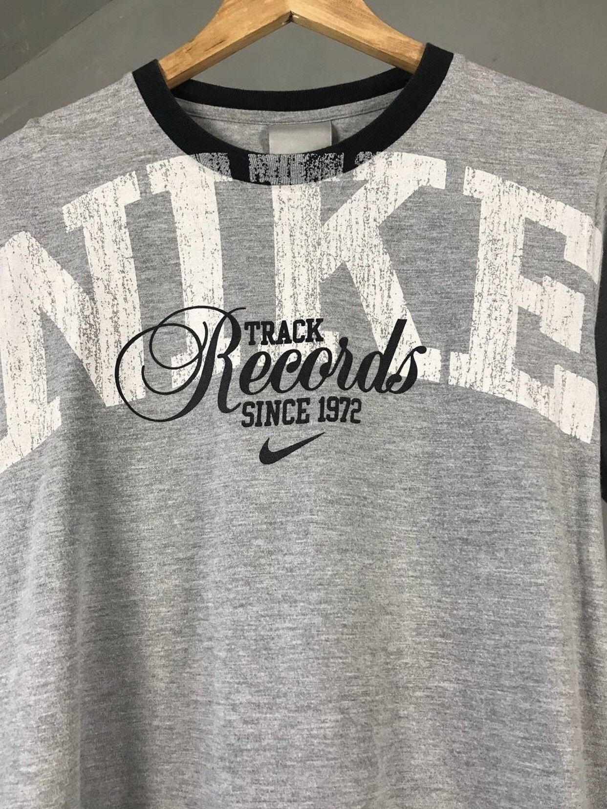 Nike × Vintage Nike swoosh streetwear vintage tee Size US M / EU 48-50 / 2 - 3 Thumbnail