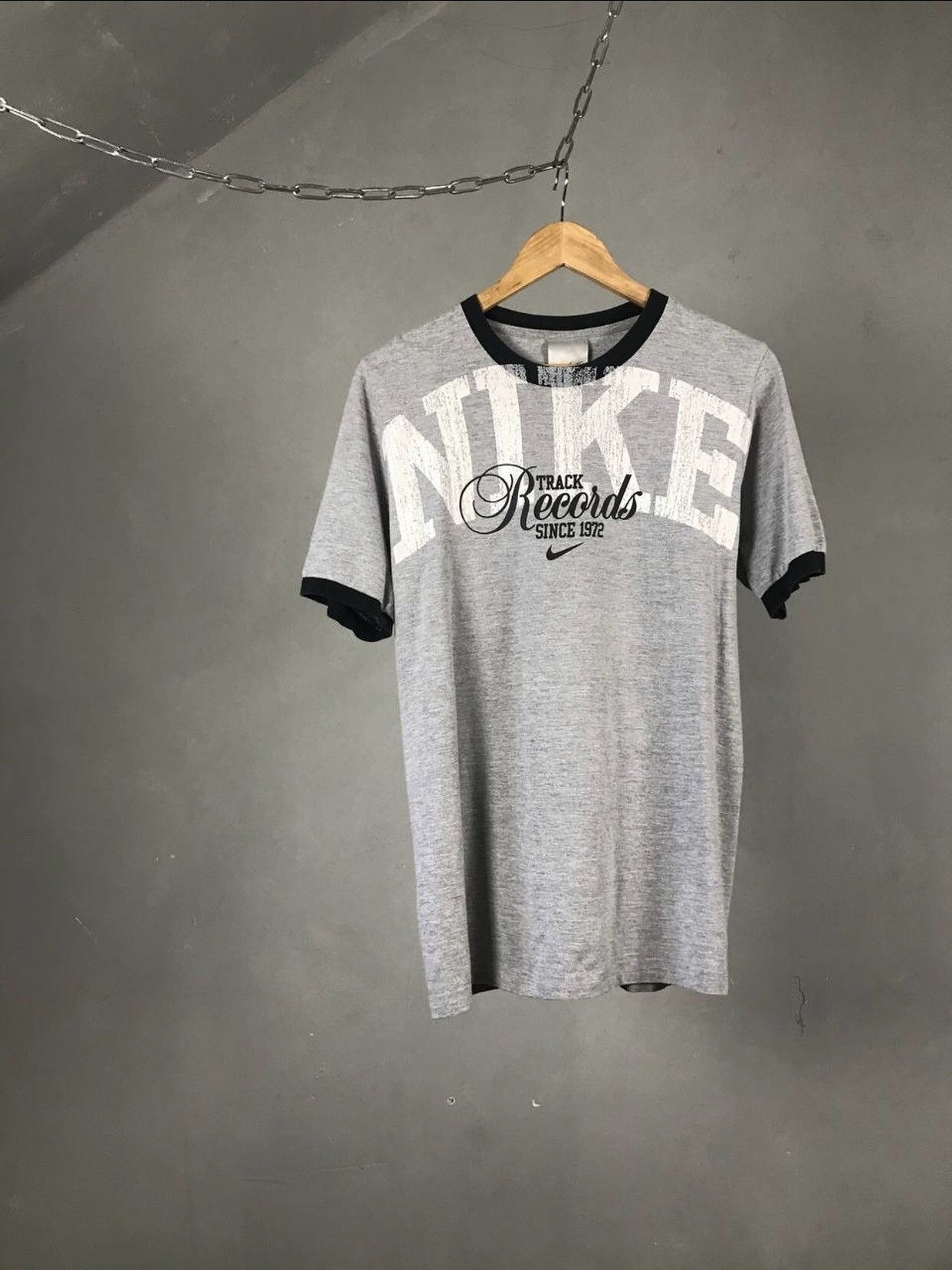 Nike × Vintage Nike swoosh streetwear vintage tee Size US M / EU 48-50 / 2 - 1 Thumbnail