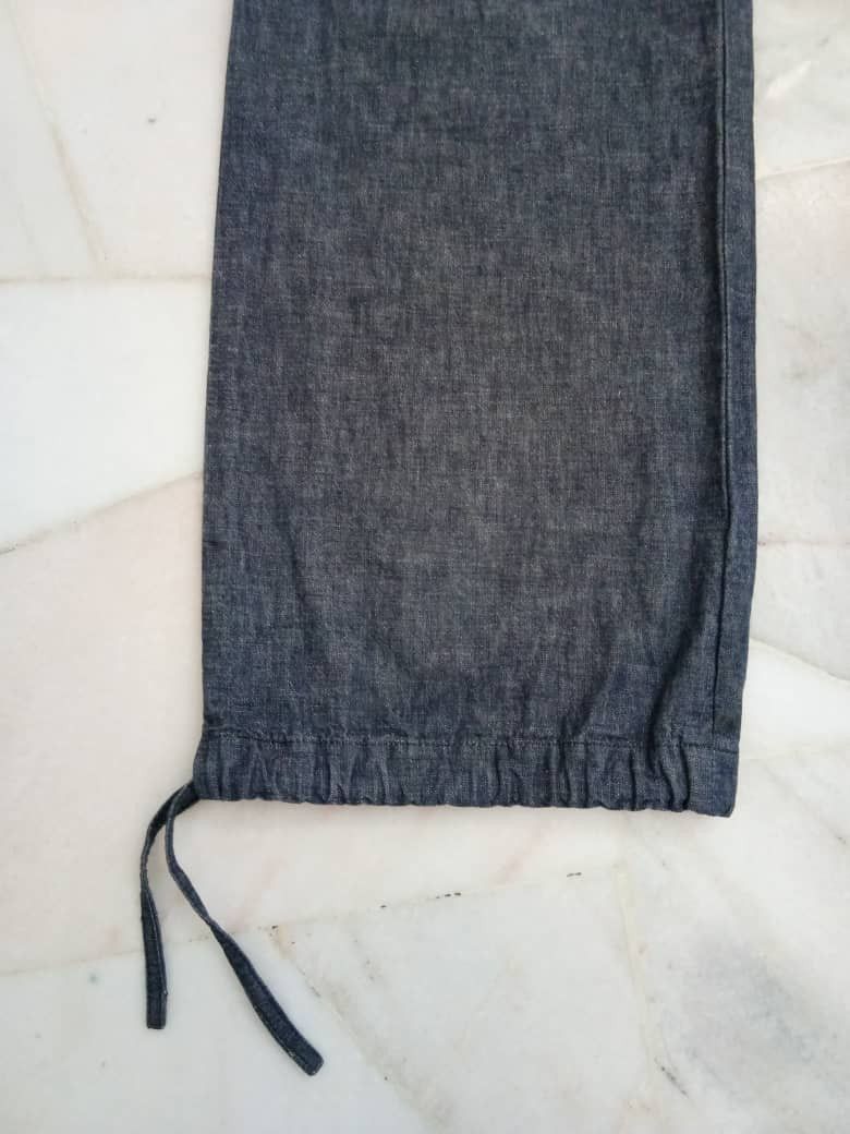 Full Count & Co. Side pockets zipper with Toe drawstring denim pants Size 28" / US 6 / IT 42 - 8 Thumbnail