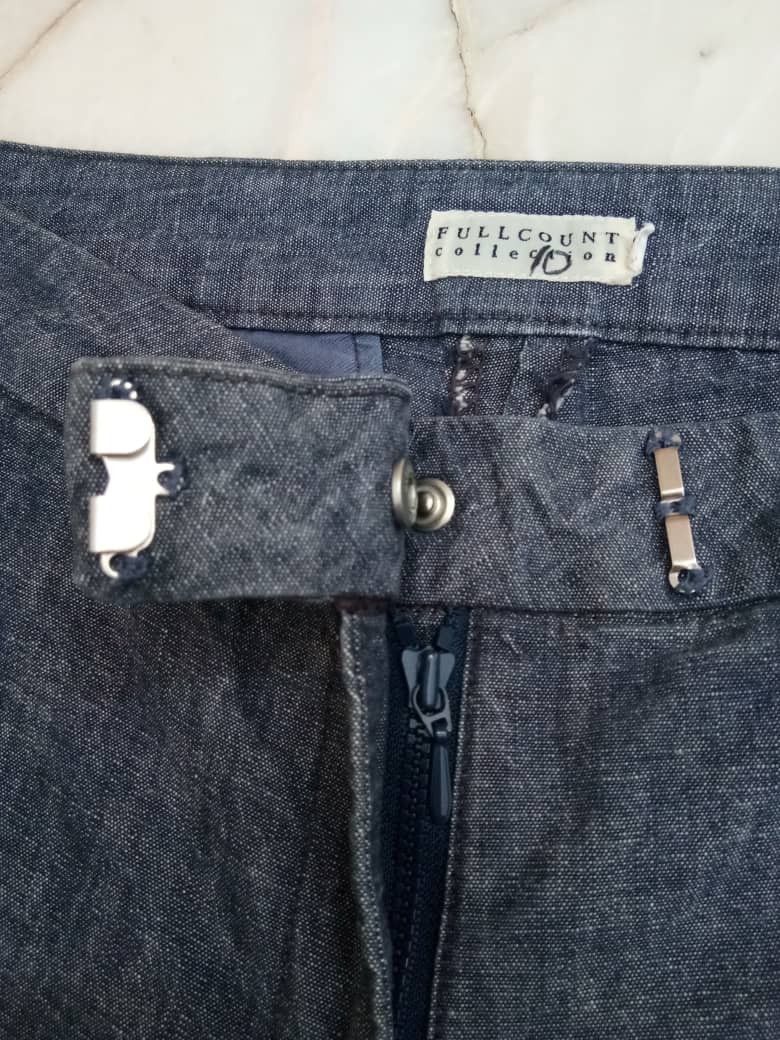 Full Count & Co. Side pockets zipper with Toe drawstring denim pants Size 28" / US 6 / IT 42 - 6 Thumbnail