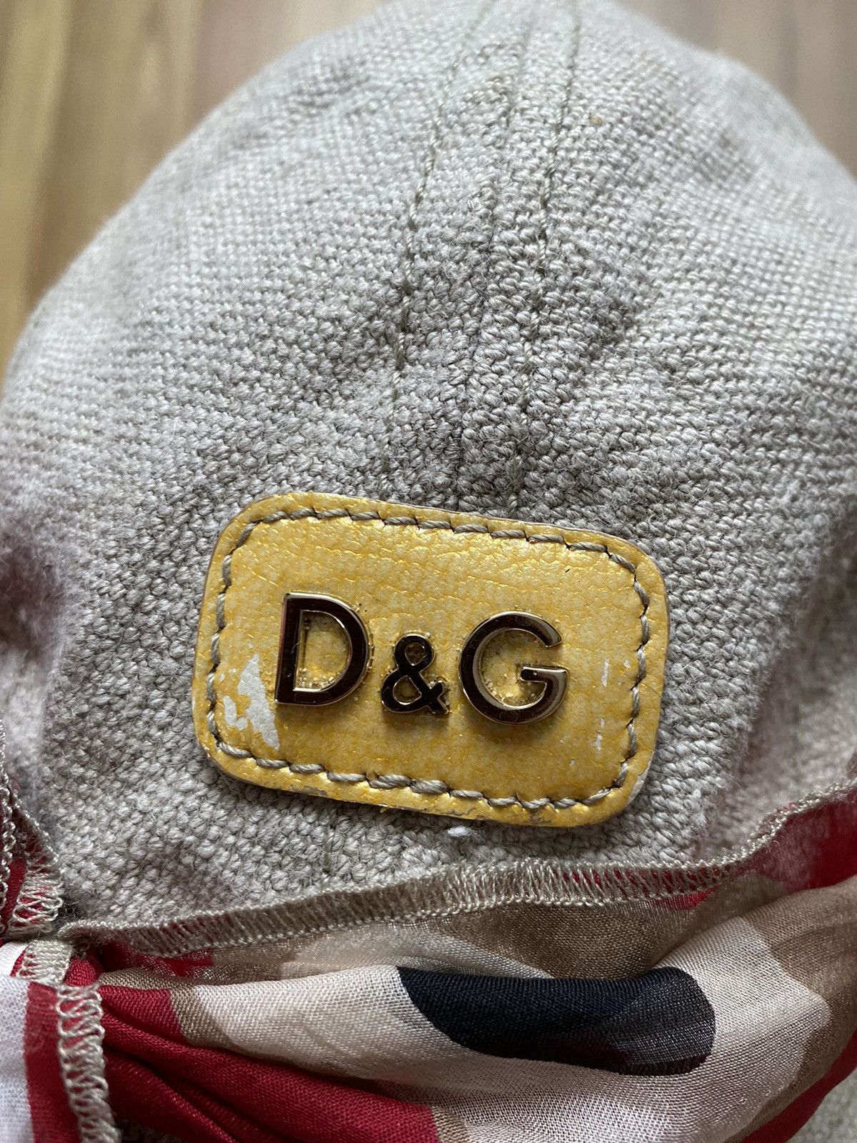 Dolce & Gabbana Dolce & Gabbana Logo Bucket Hat Flax Silk Scarf Size ONE SIZE - 6 Thumbnail